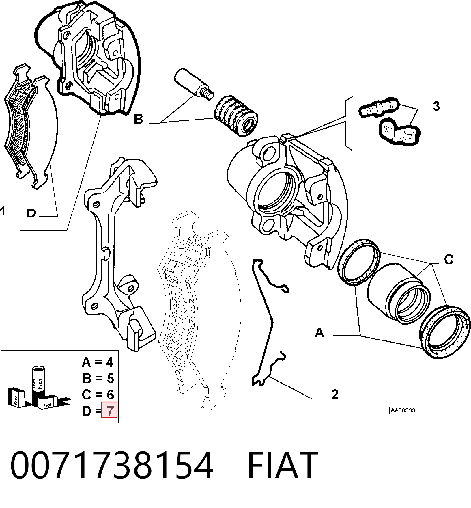 0071738154 Fiat/Alfa/Lancia