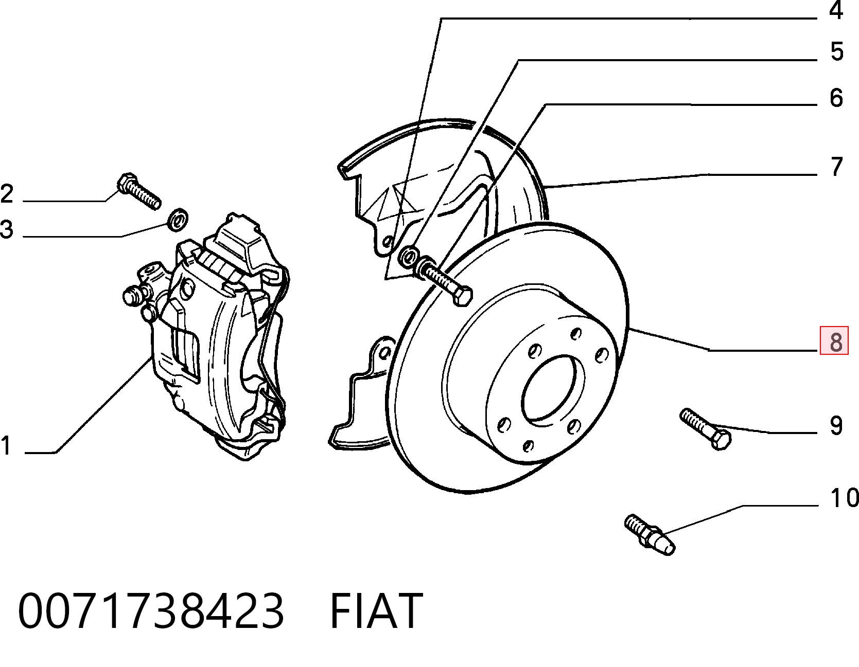 0071738423 Fiat/Alfa/Lancia