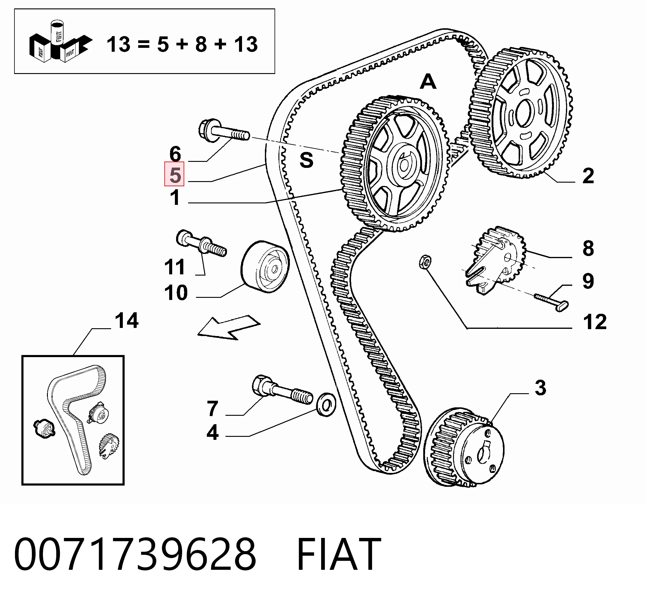 0071739628 Fiat/Alfa/Lancia