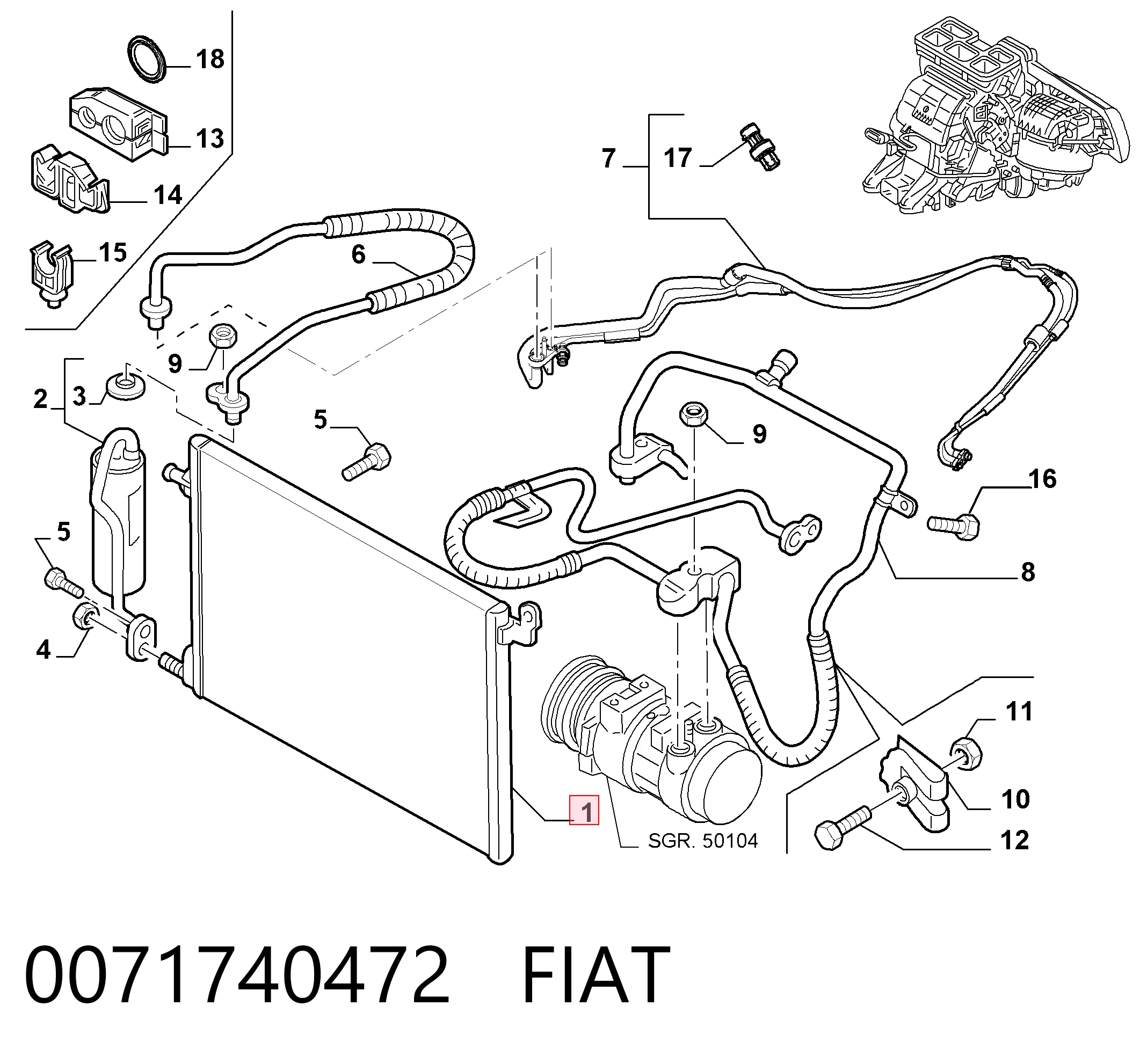 0071740472 Fiat/Alfa/Lancia