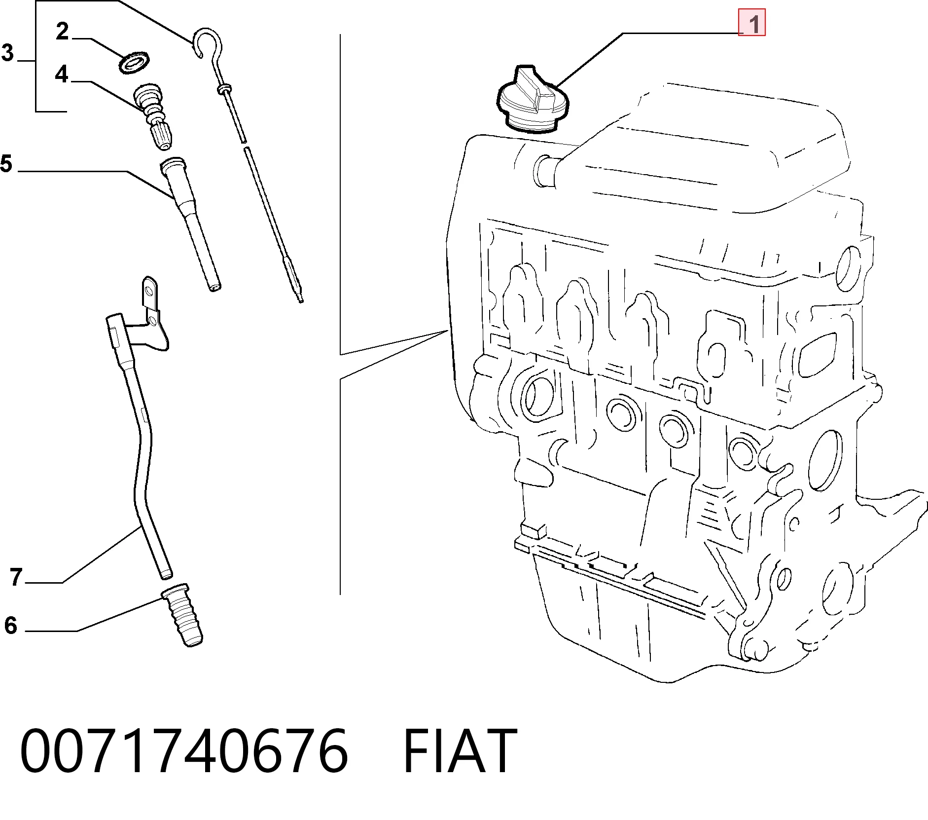 0071740676 Fiat/Alfa/Lancia