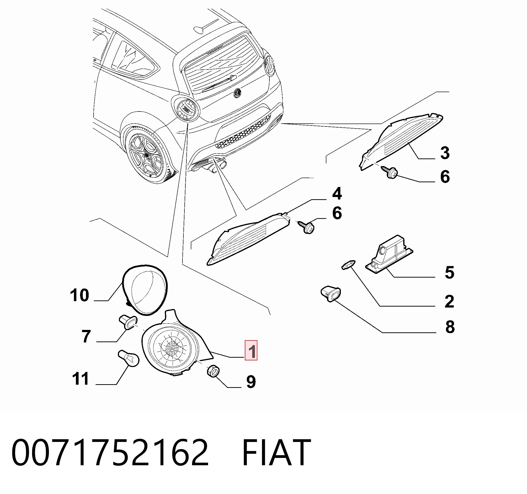 Comprar Piloto trasero derecho Alfa Romeo Mito  955