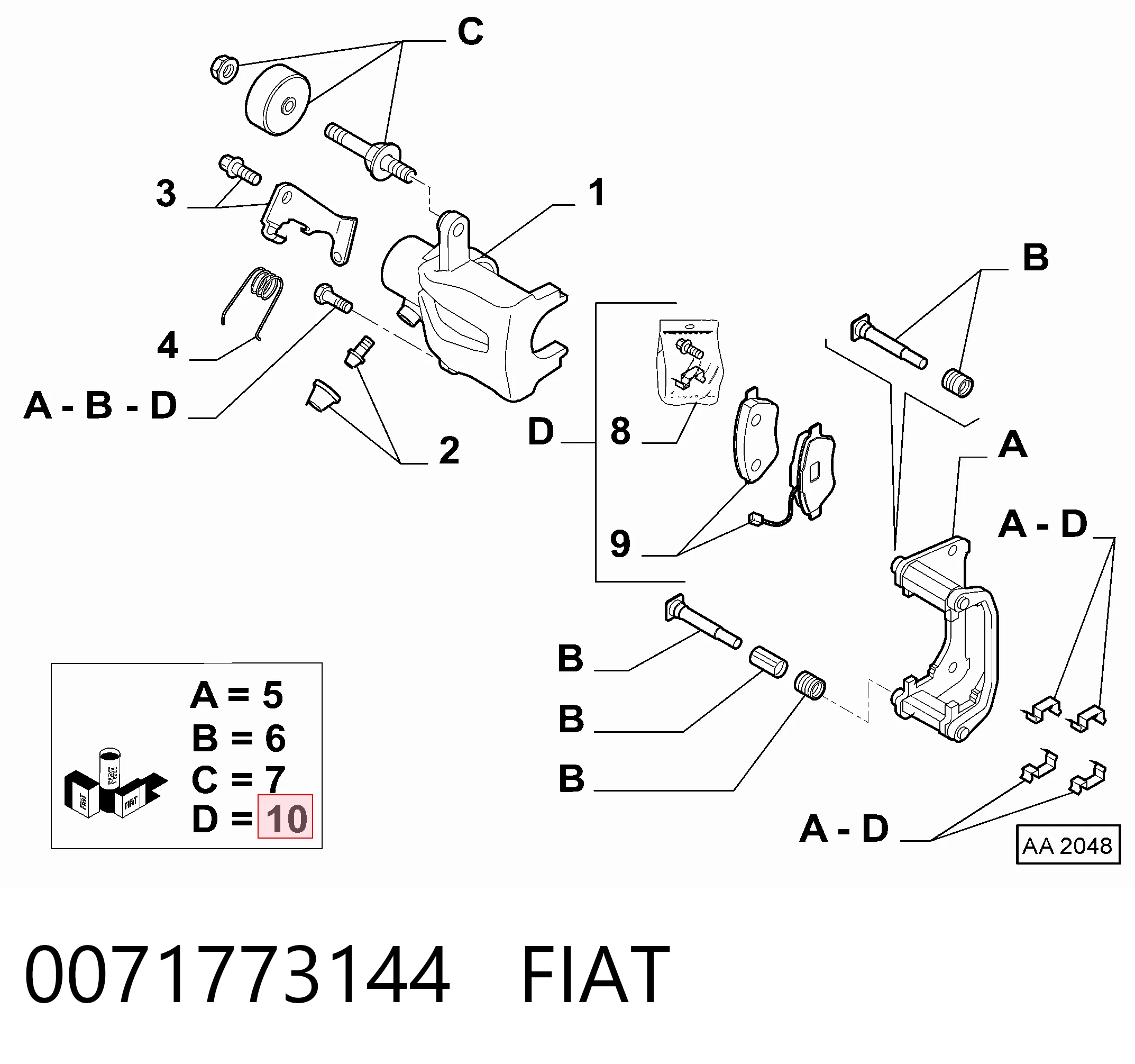 0071773144 Fiat/Alfa/Lancia