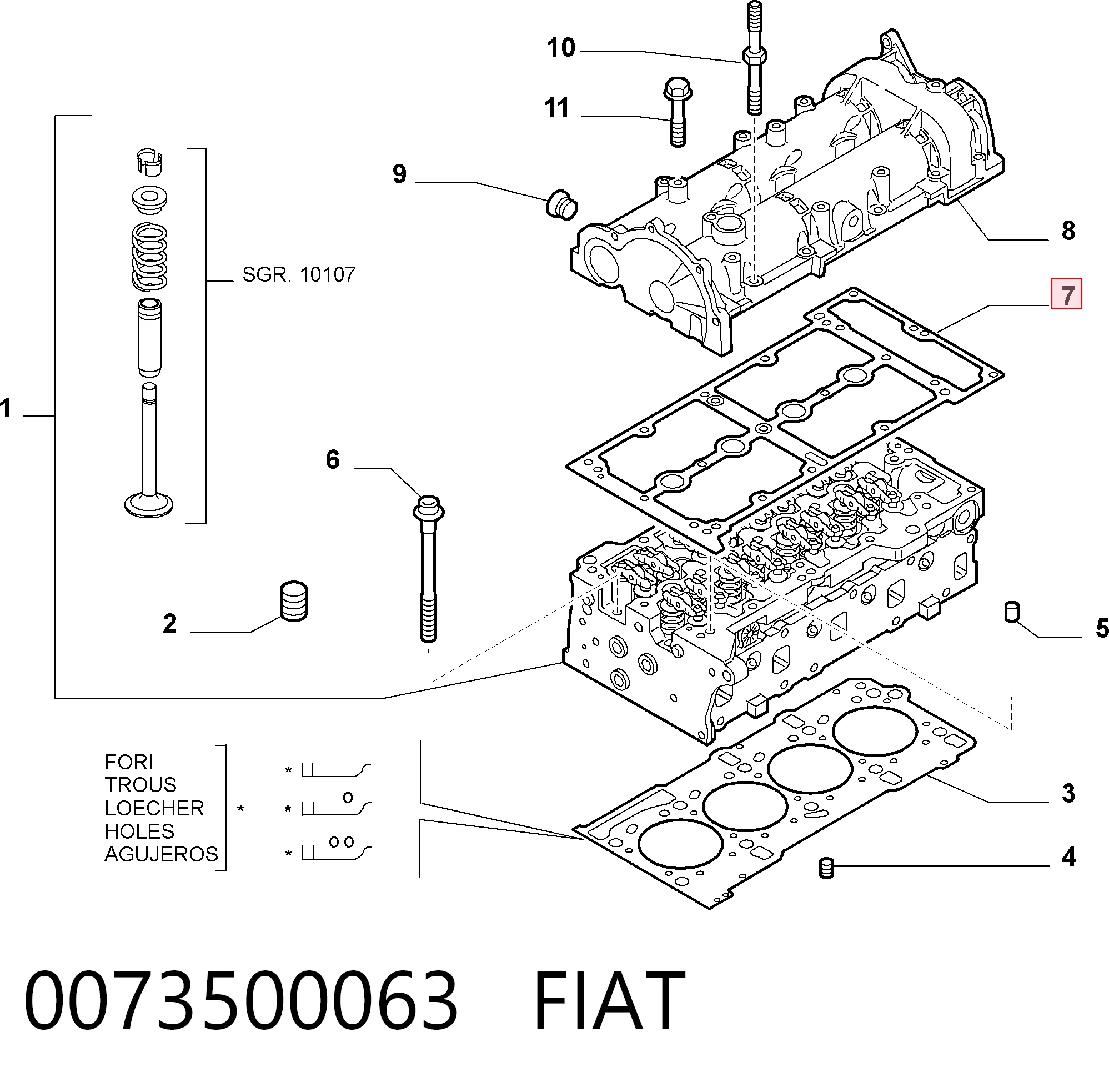 Junta de tapa de válvulas Swift IV hatchback (2010-2026) original desde 12,75 €