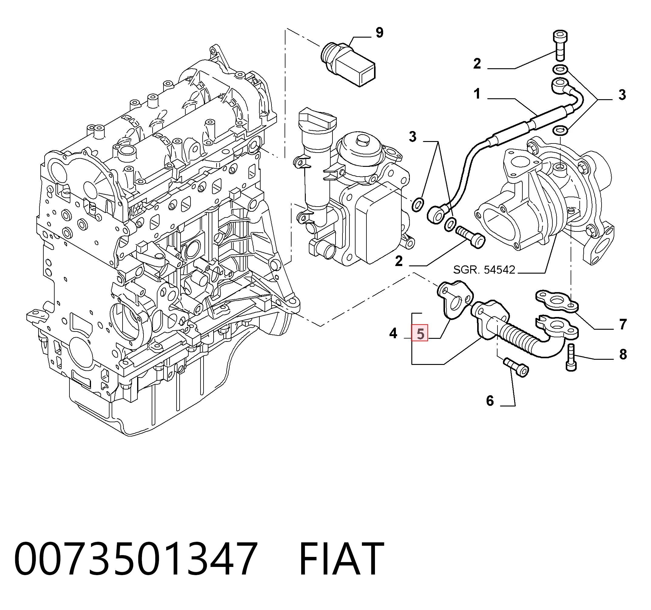0073501347 Fiat/Alfa/Lancia