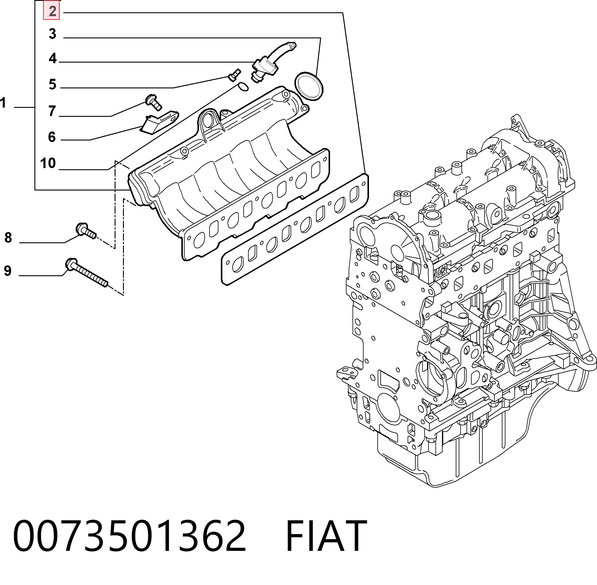 0073501362 Fiat/Alfa/Lancia