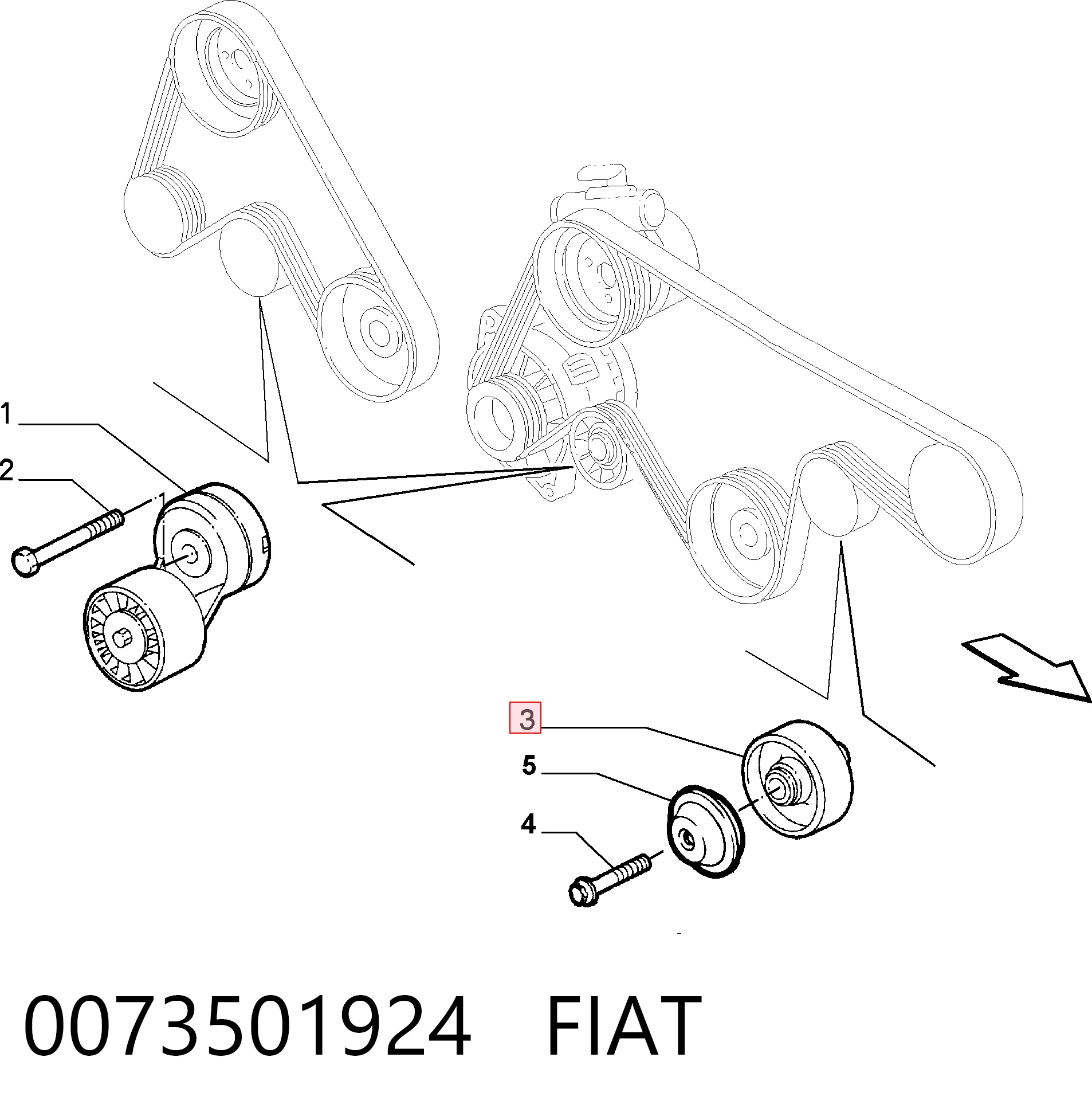 0073501924 Fiat/Alfa/Lancia