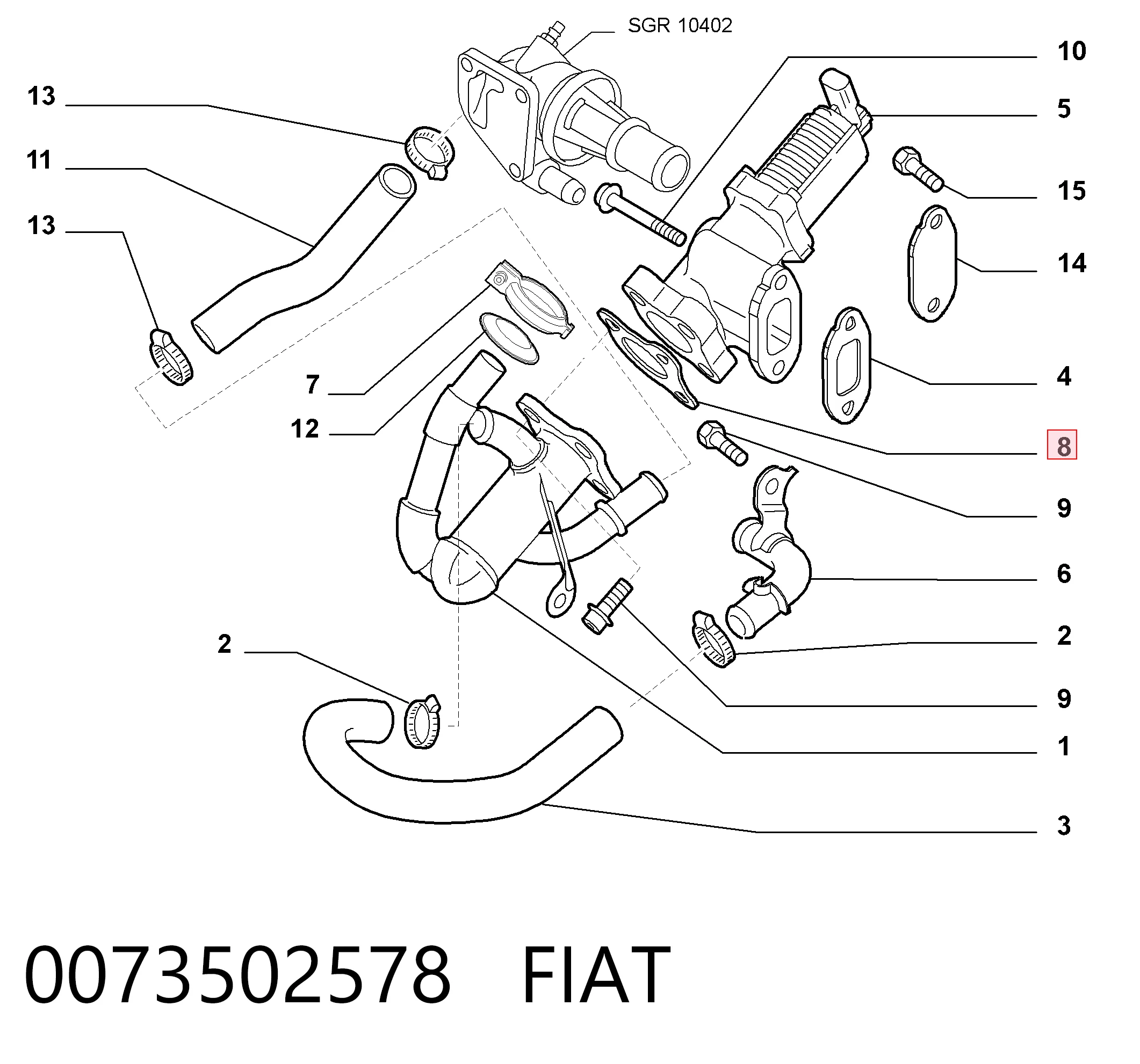 0073502578 Fiat/Alfa/Lancia