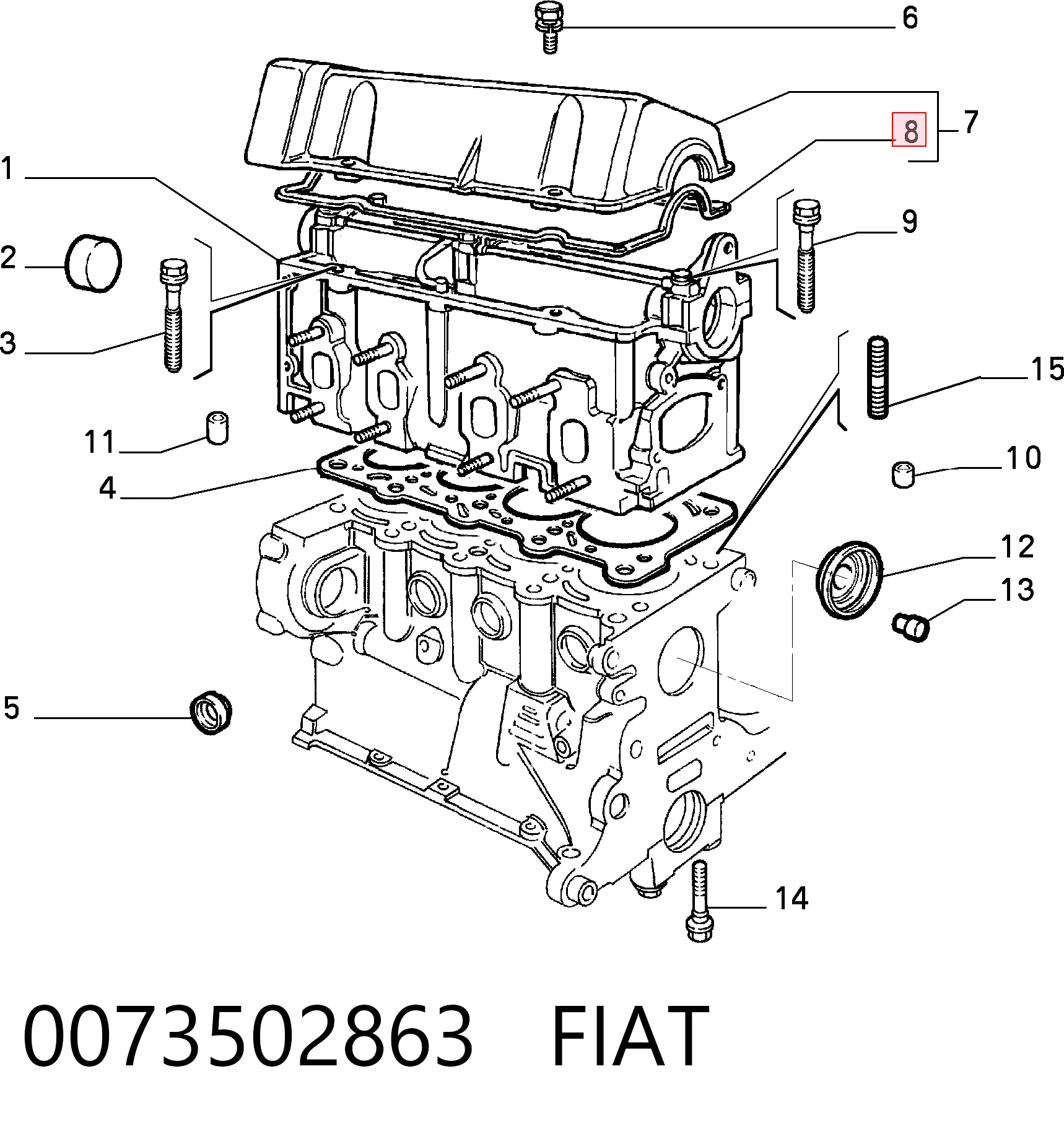 Junta tapa válvula Fiat Uno  desde 4,33 €
