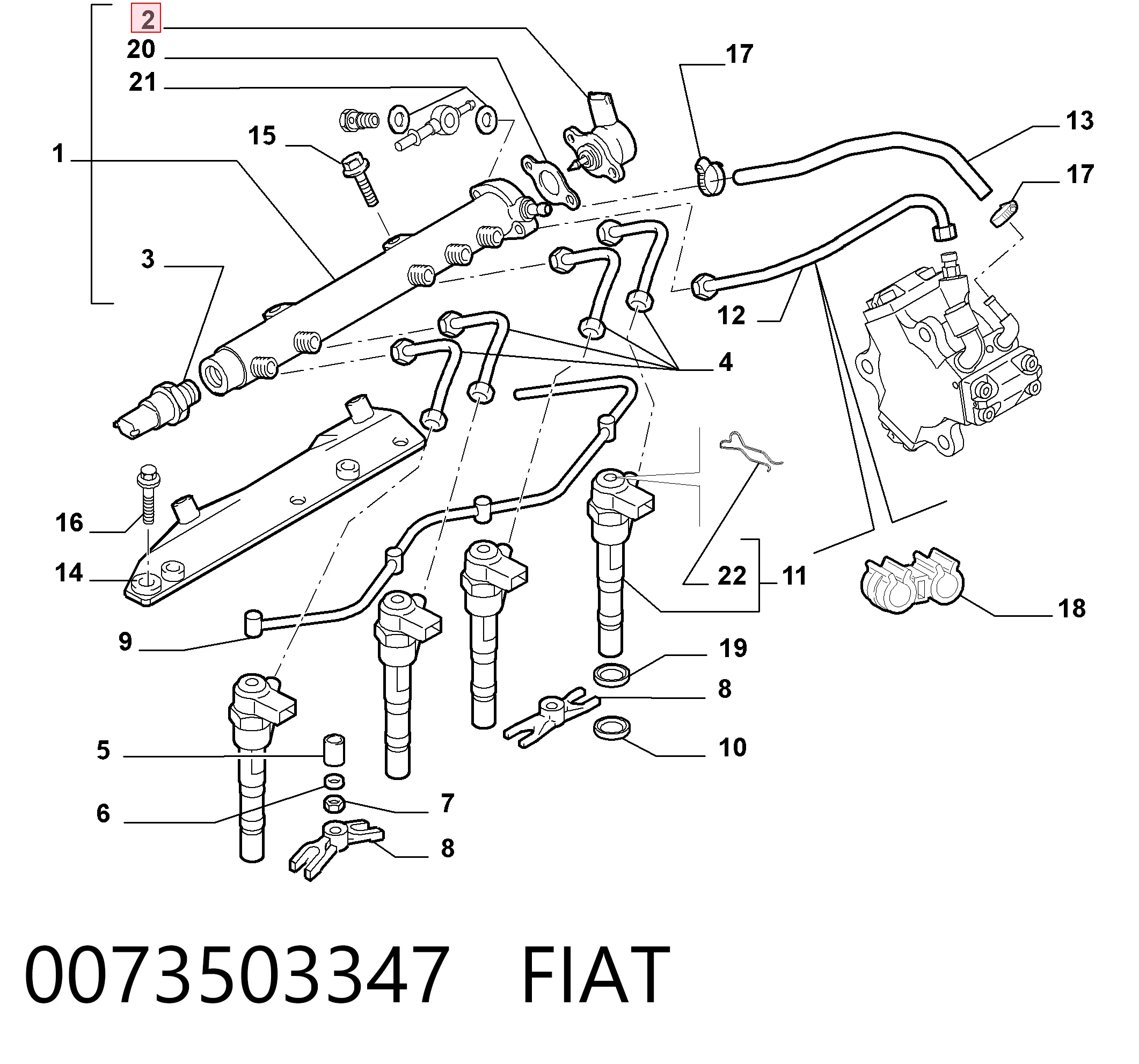 0073503347 Fiat/Alfa/Lancia