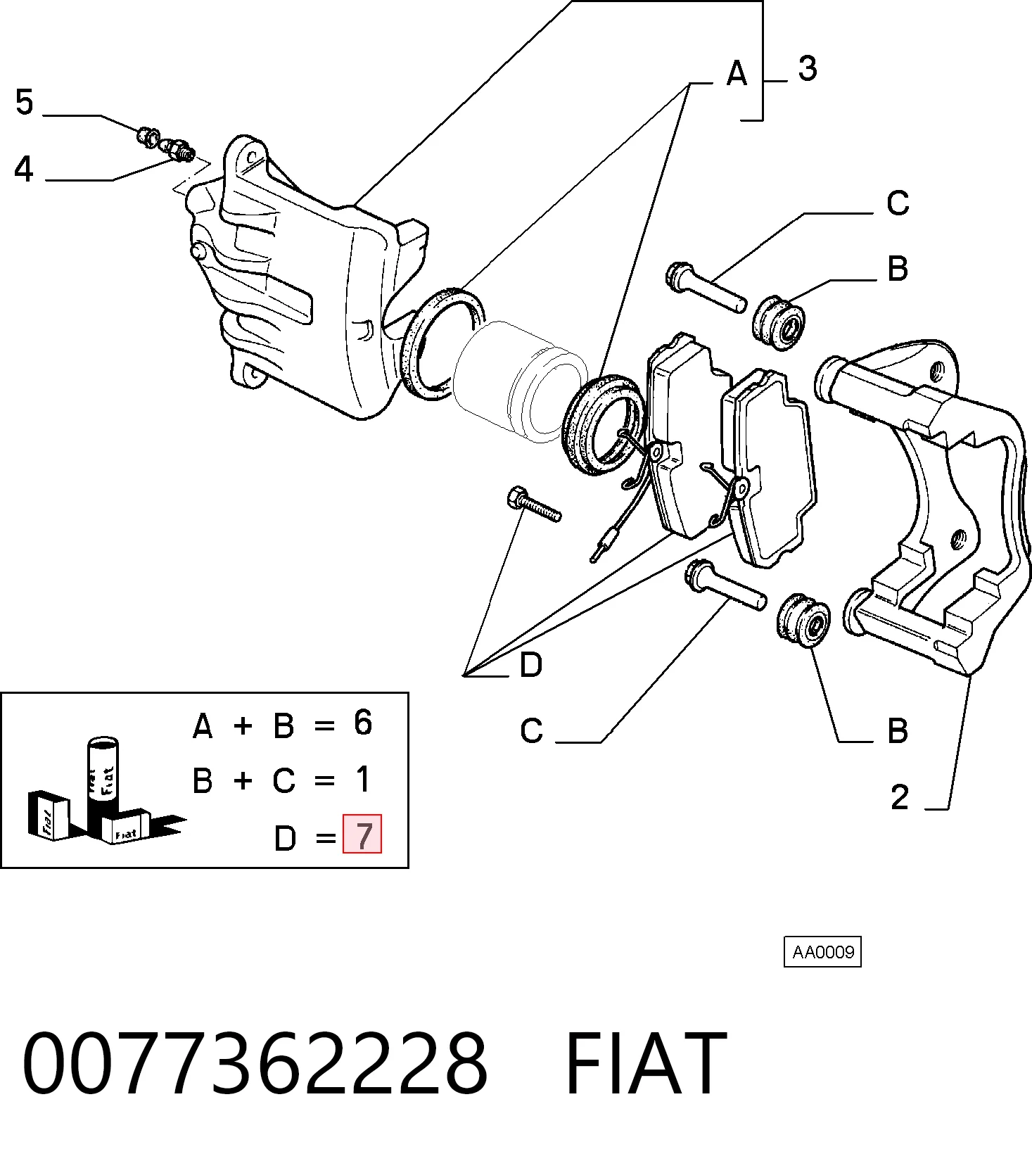0077362228 Fiat/Alfa/Lancia