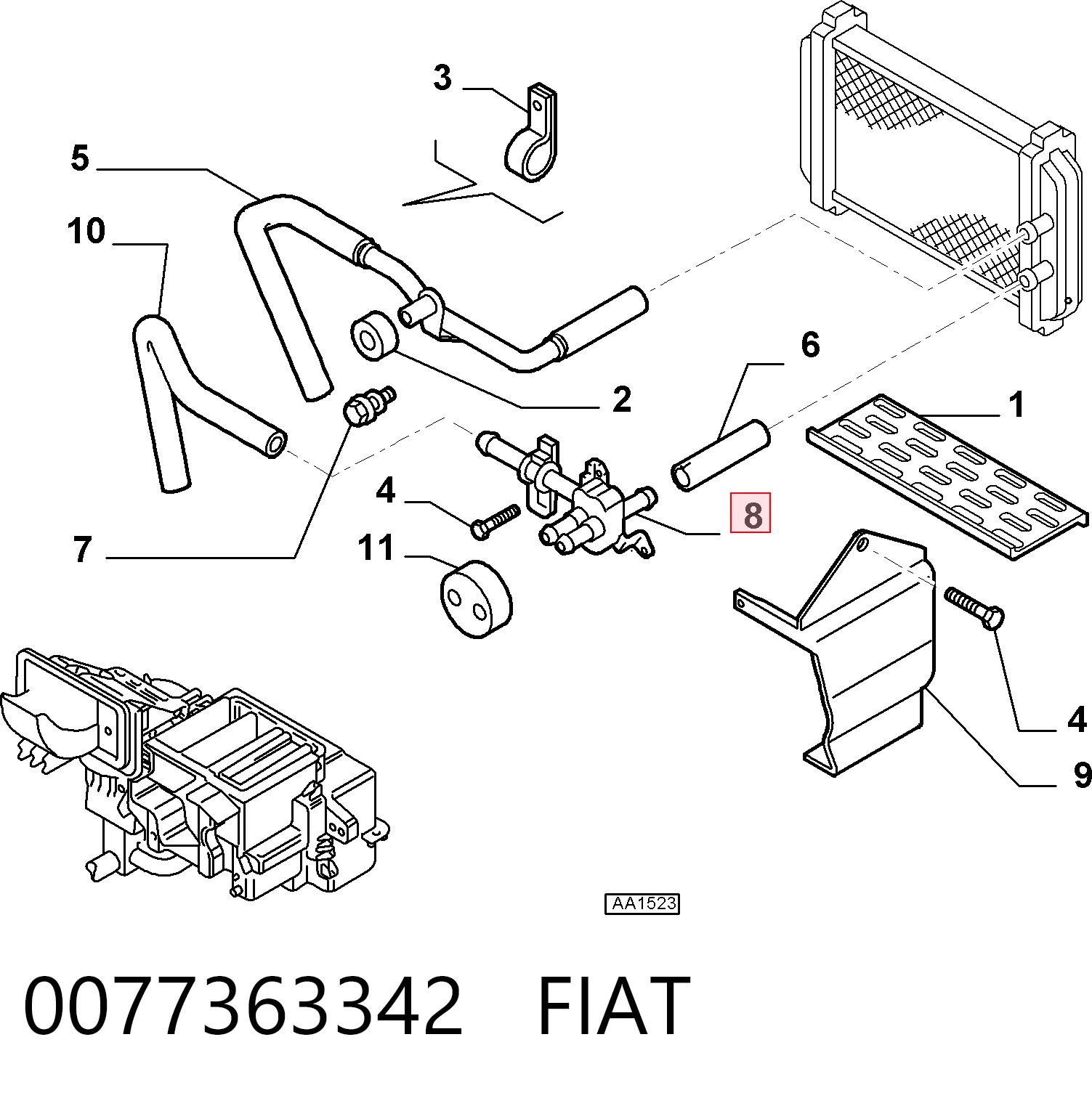 0077363342 Fiat/Alfa/Lancia
