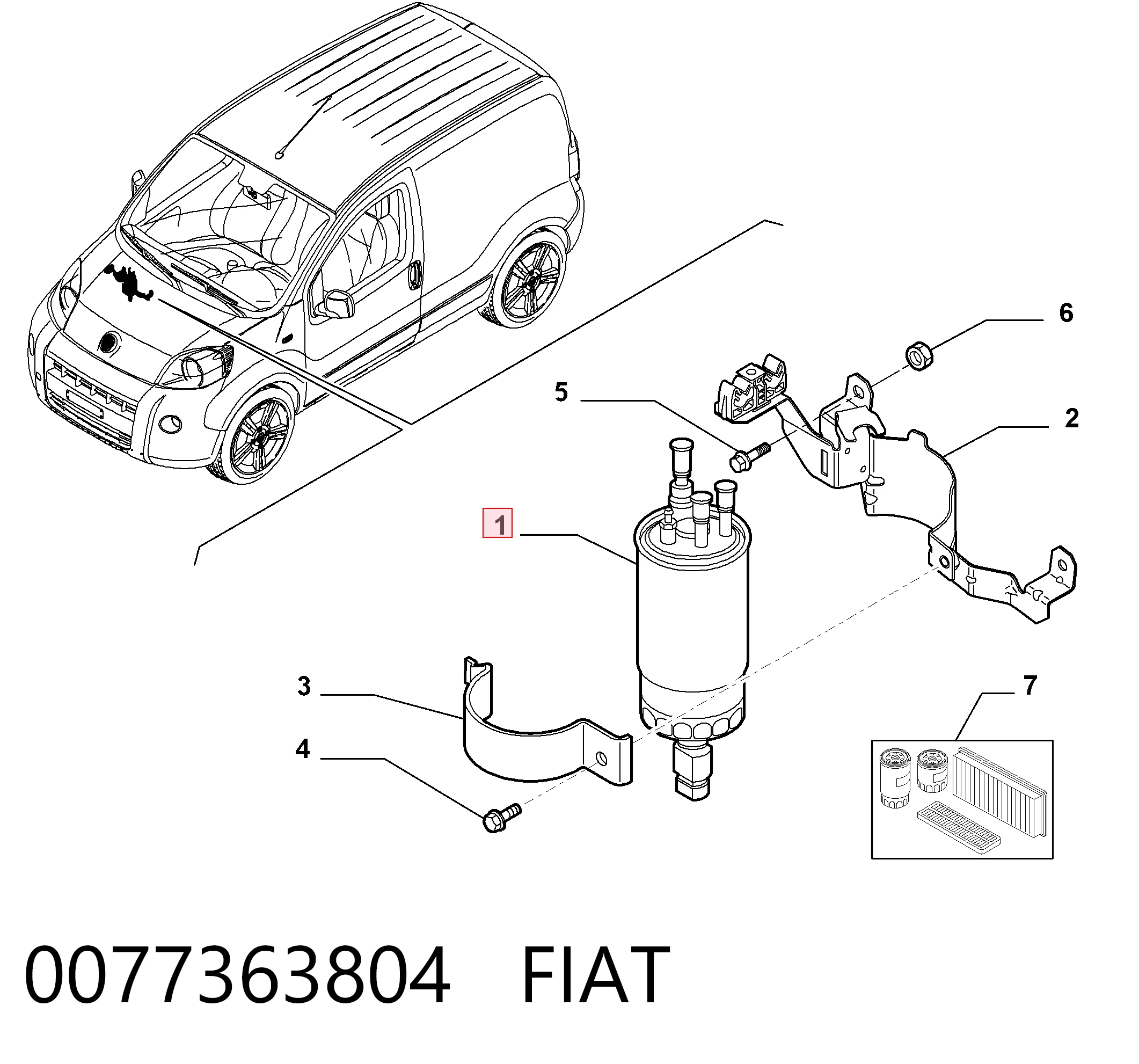 0077363804 Fiat/Alfa/Lancia
