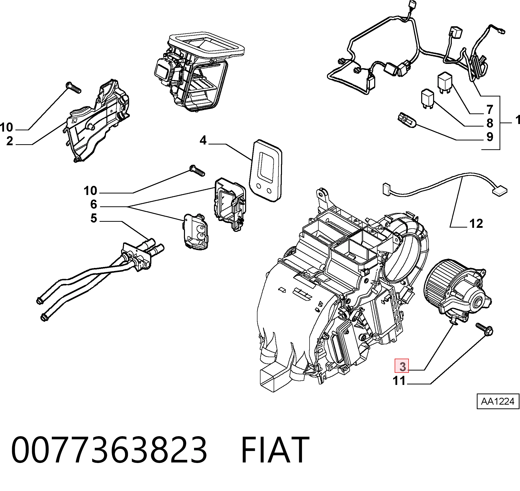 0077363823 Fiat/Alfa/Lancia