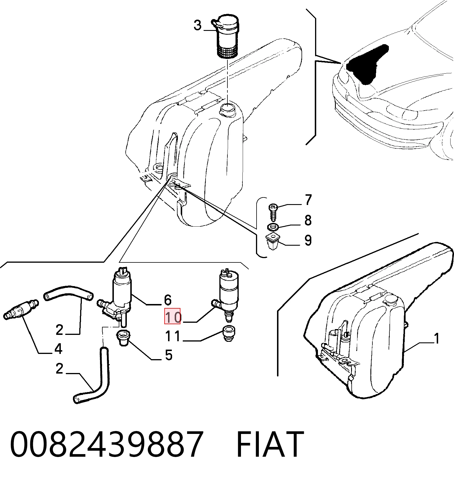 0082439887 Fiat/Alfa/Lancia