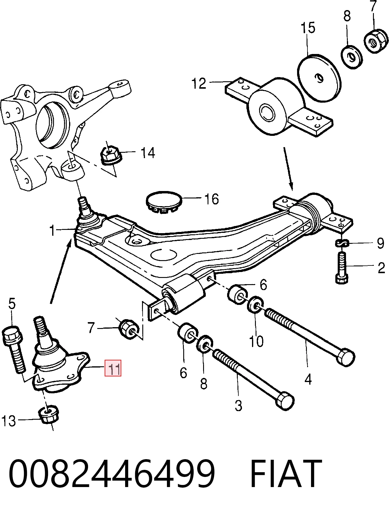 0082446499 Fiat/Alfa/Lancia