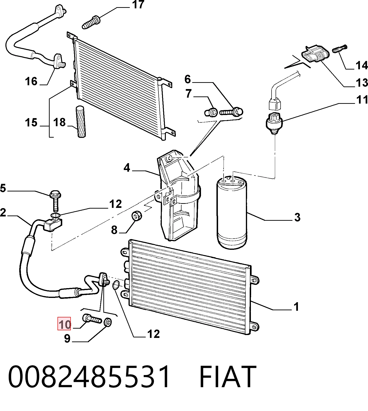 0082485531 Fiat/Alfa/Lancia