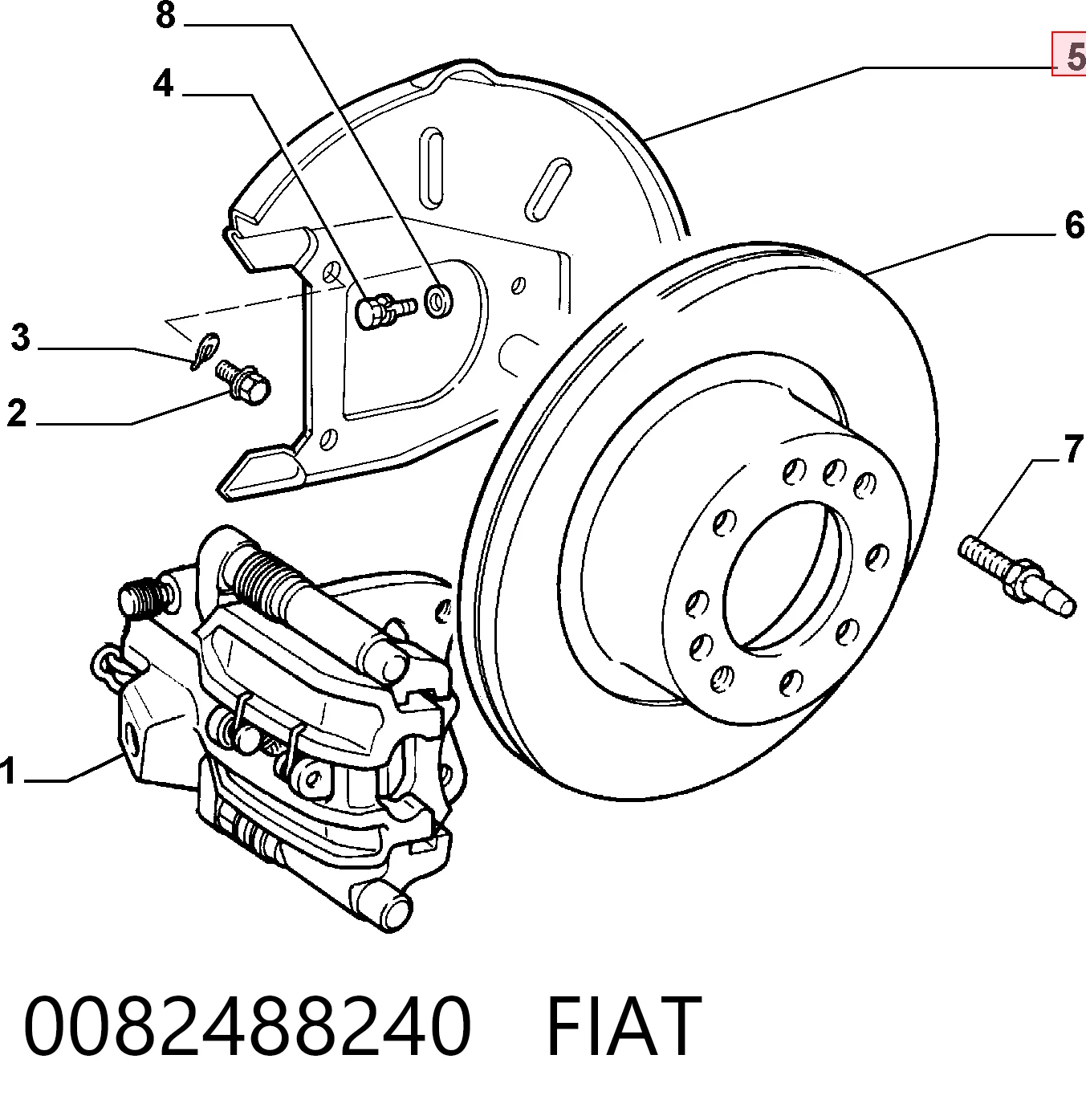 0082488240 Fiat/Alfa/Lancia