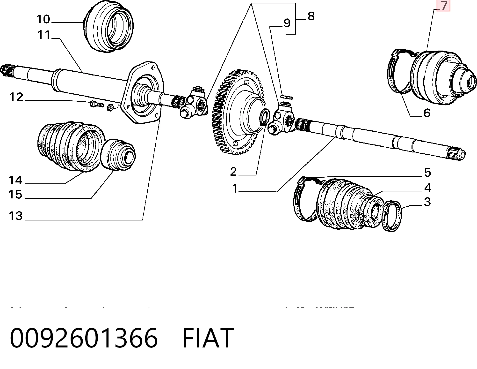0092601366 Fiat/Alfa/Lancia
