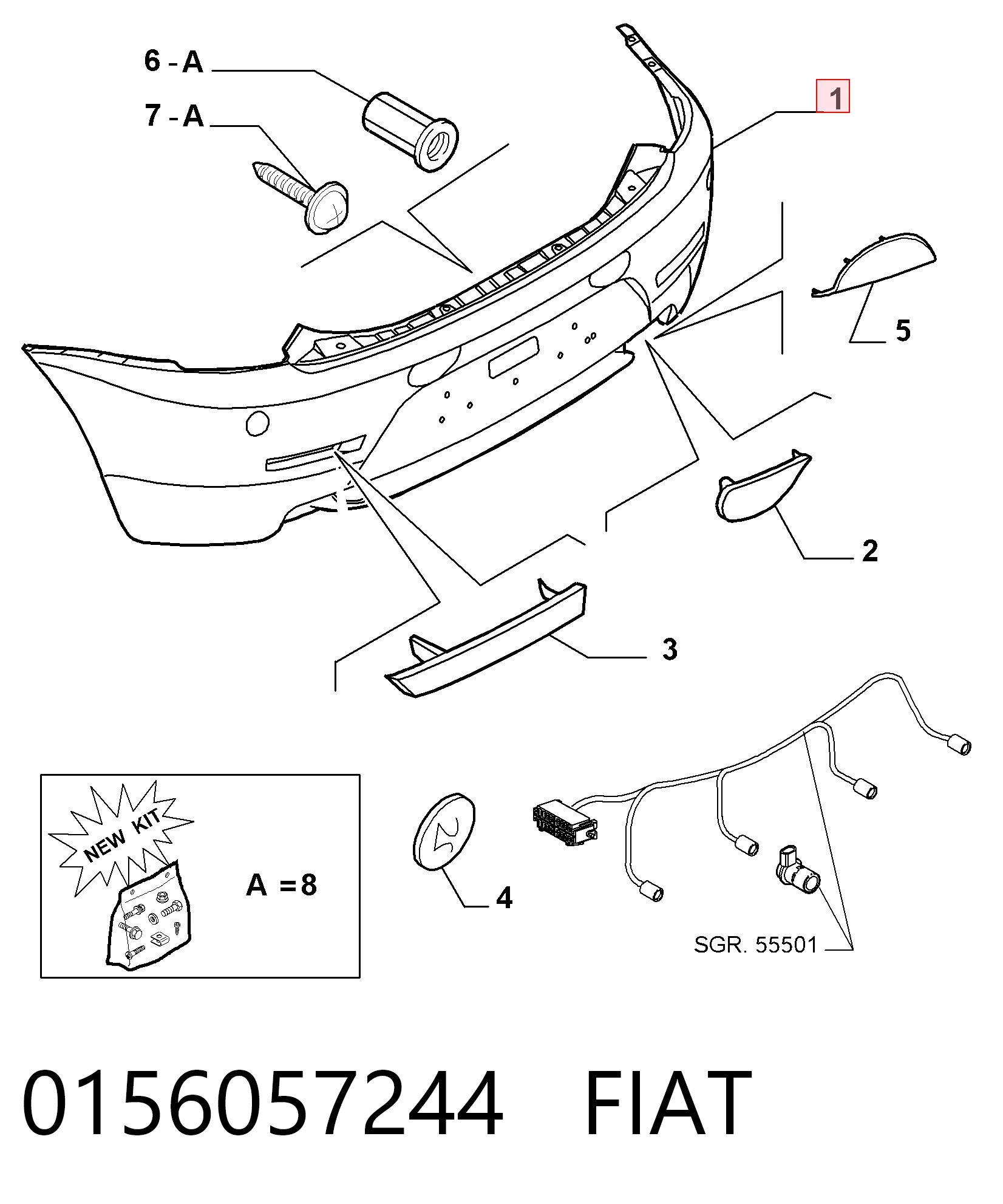 0156057244 Fiat/Alfa/Lancia