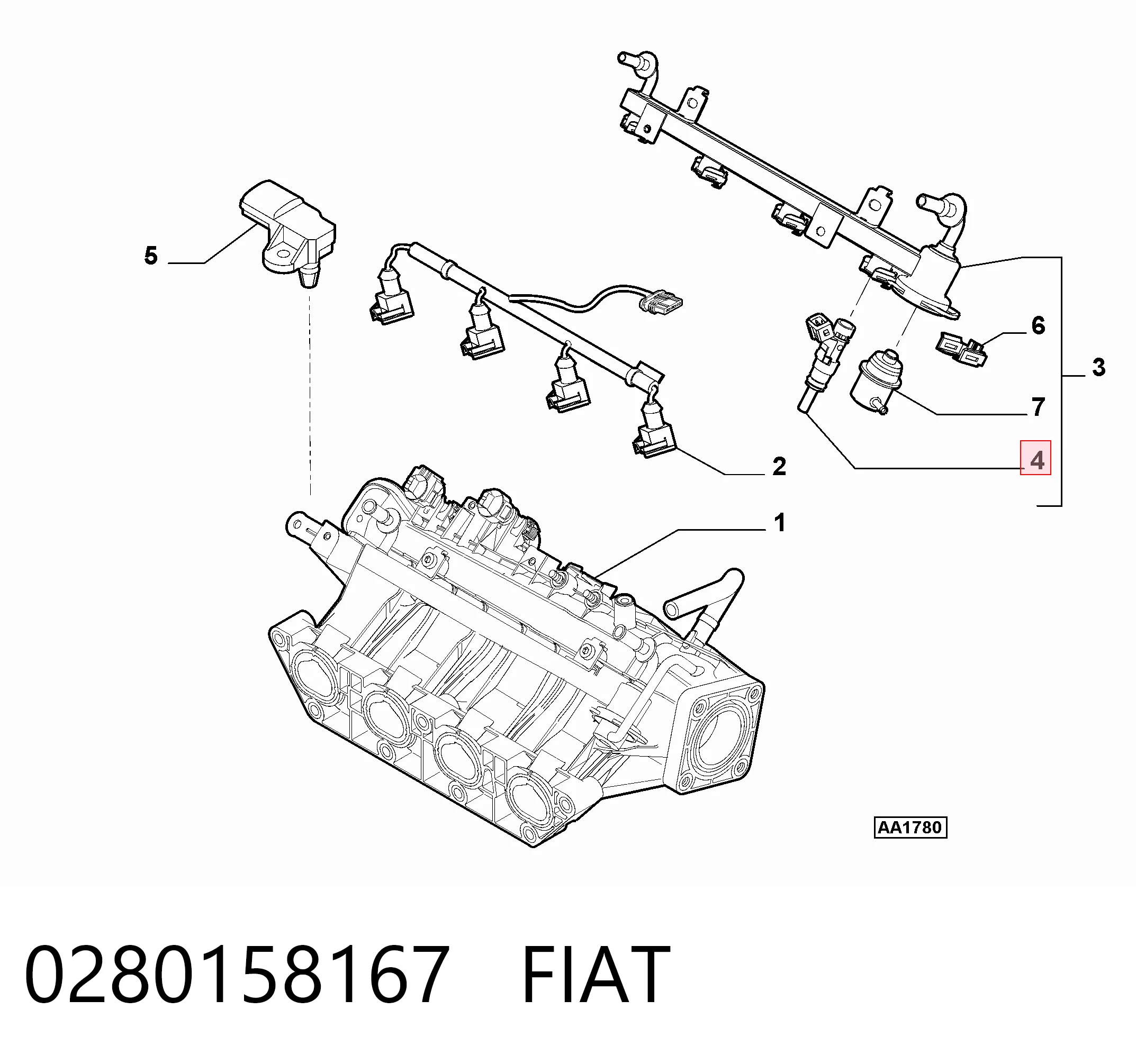 Inyector 55209504 Chrysler