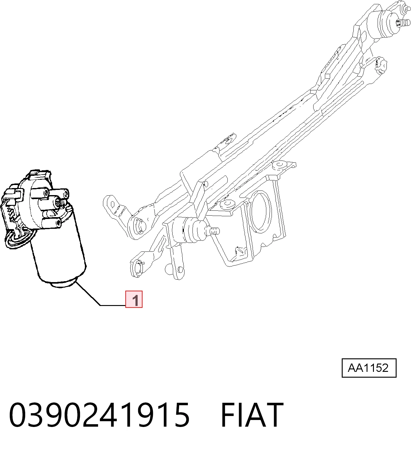 Comprar Motor del limpiaparabrisas Alfa Romeo 159  939 a bajo precio