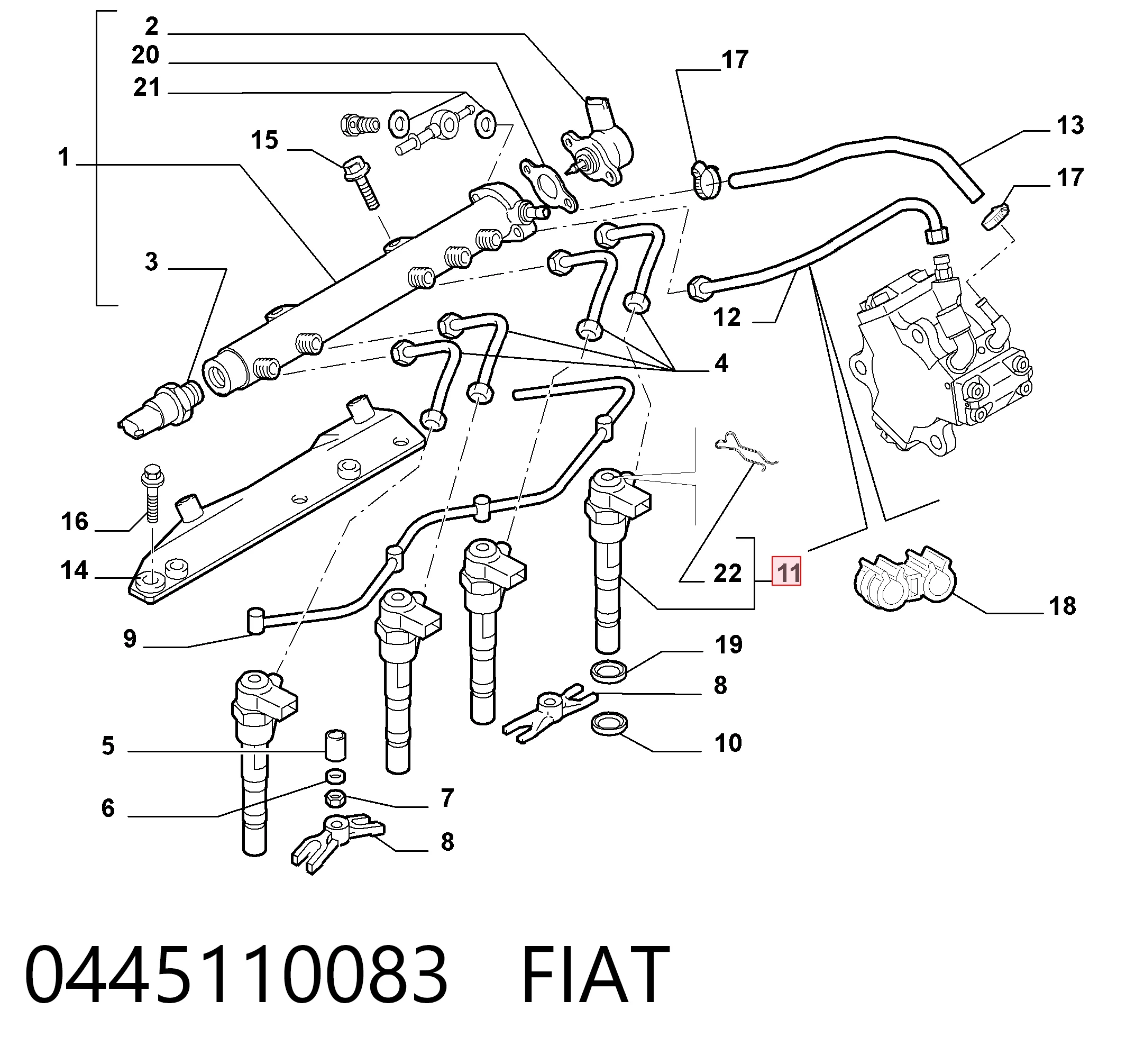 Inyector 986435078 Bosch
