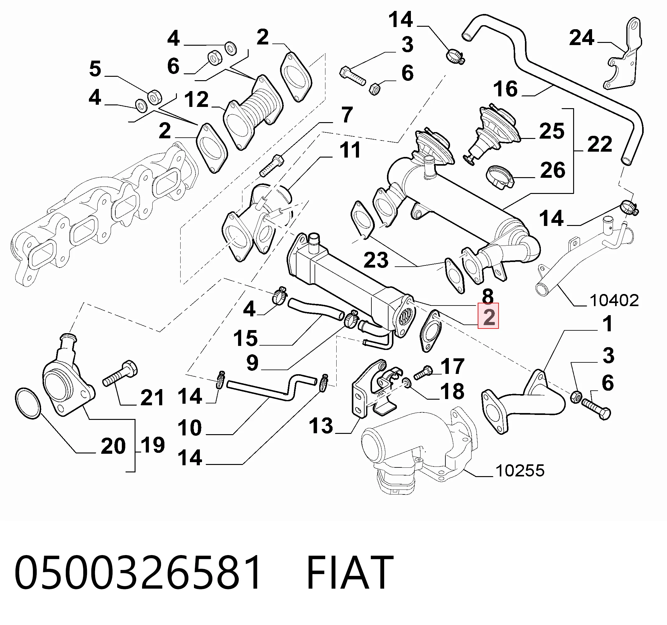 Comprar 5802102098 Iveco Junta de válvula EGR