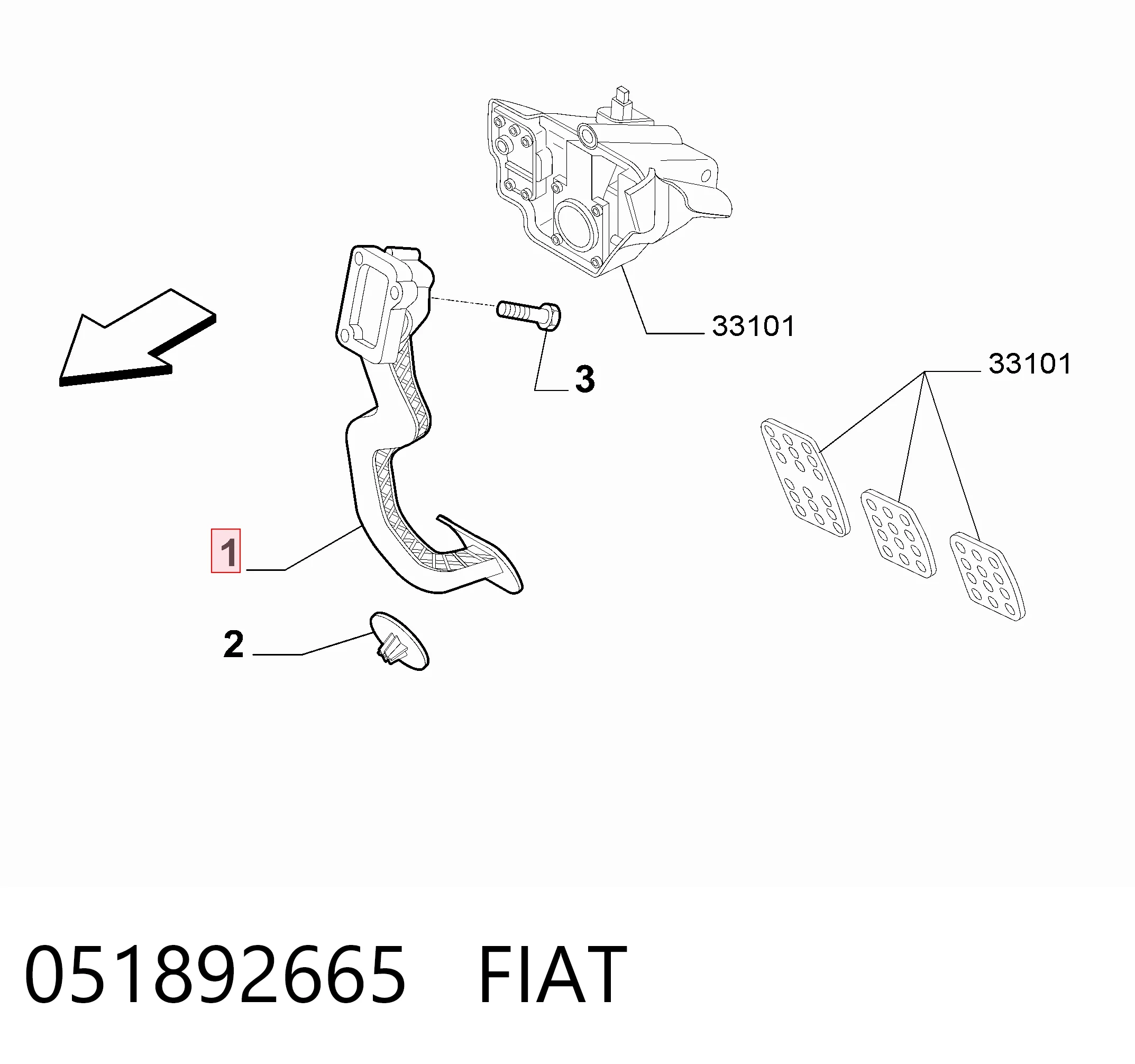 0280752227 VAG Pedal de aceleracion