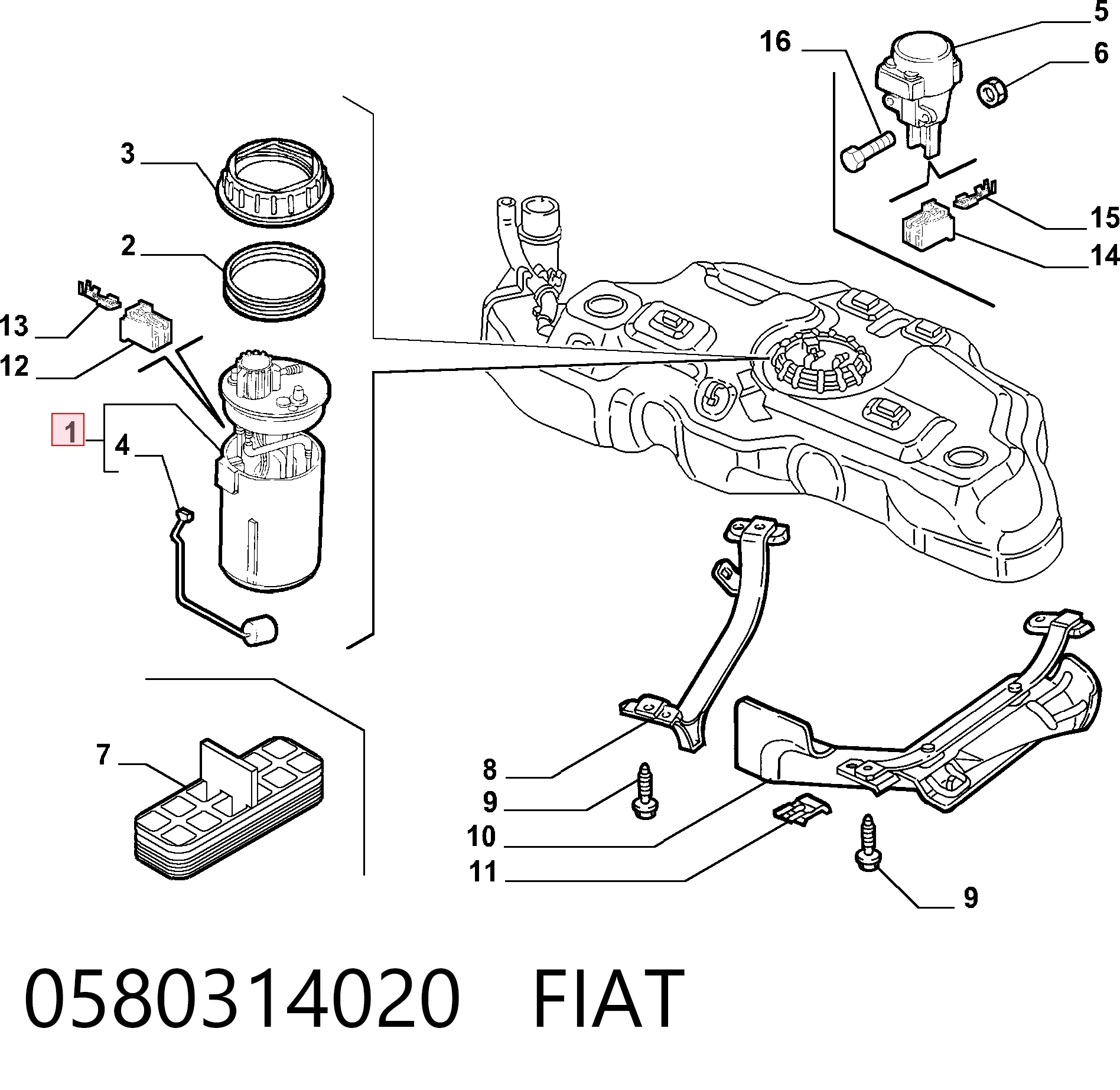 Módulo alimentación de combustible  Peugeot/Citroen 580314020 precio, desde 68,24 EUR