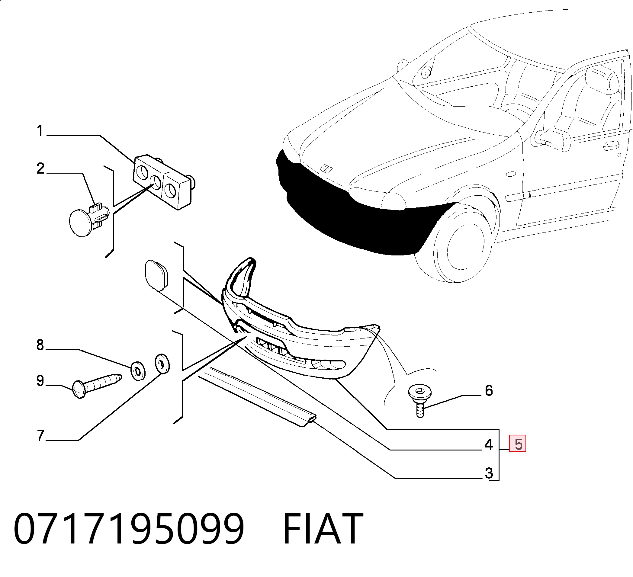 Comprar Defensa delantera Palio  178DX