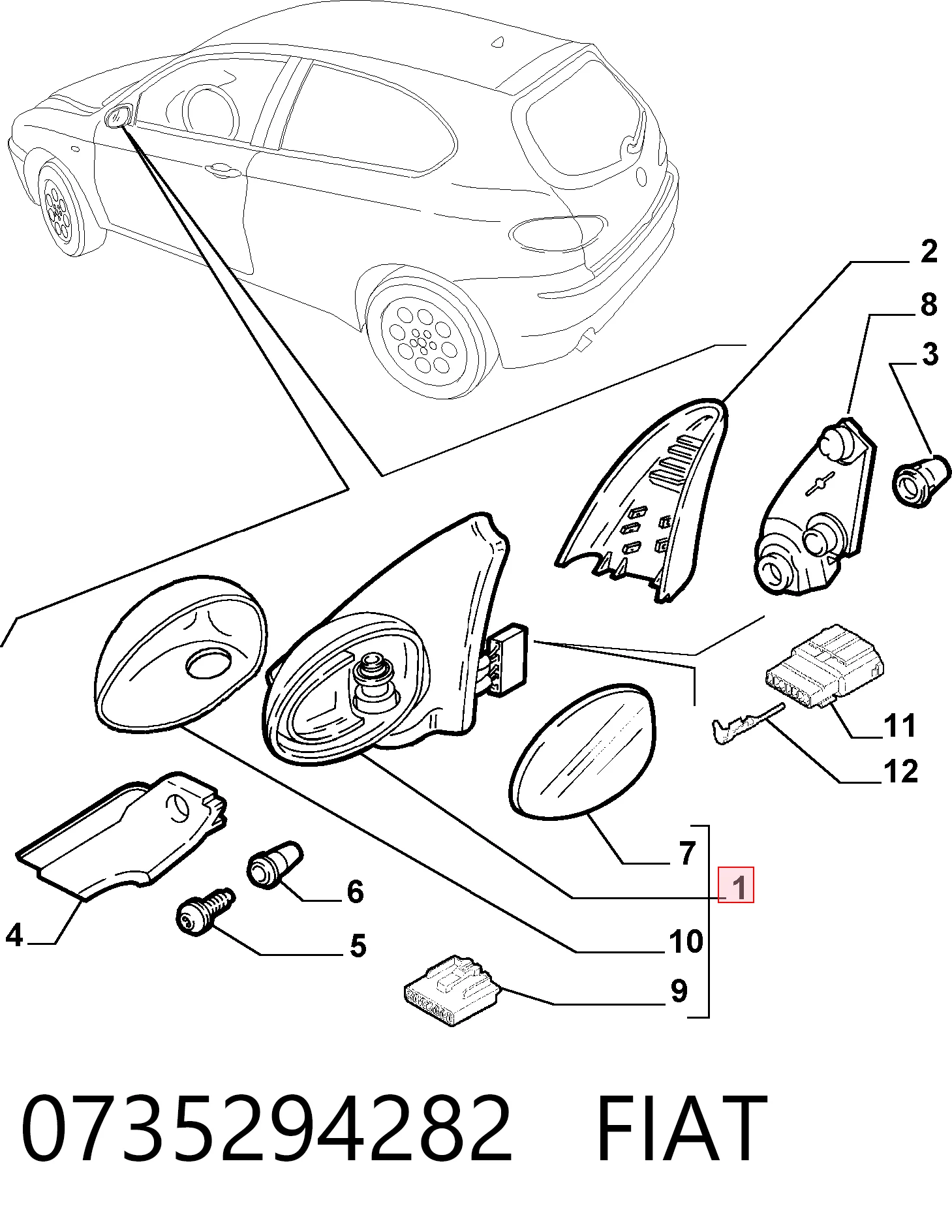 0735294282 Fiat/Alfa/Lancia
