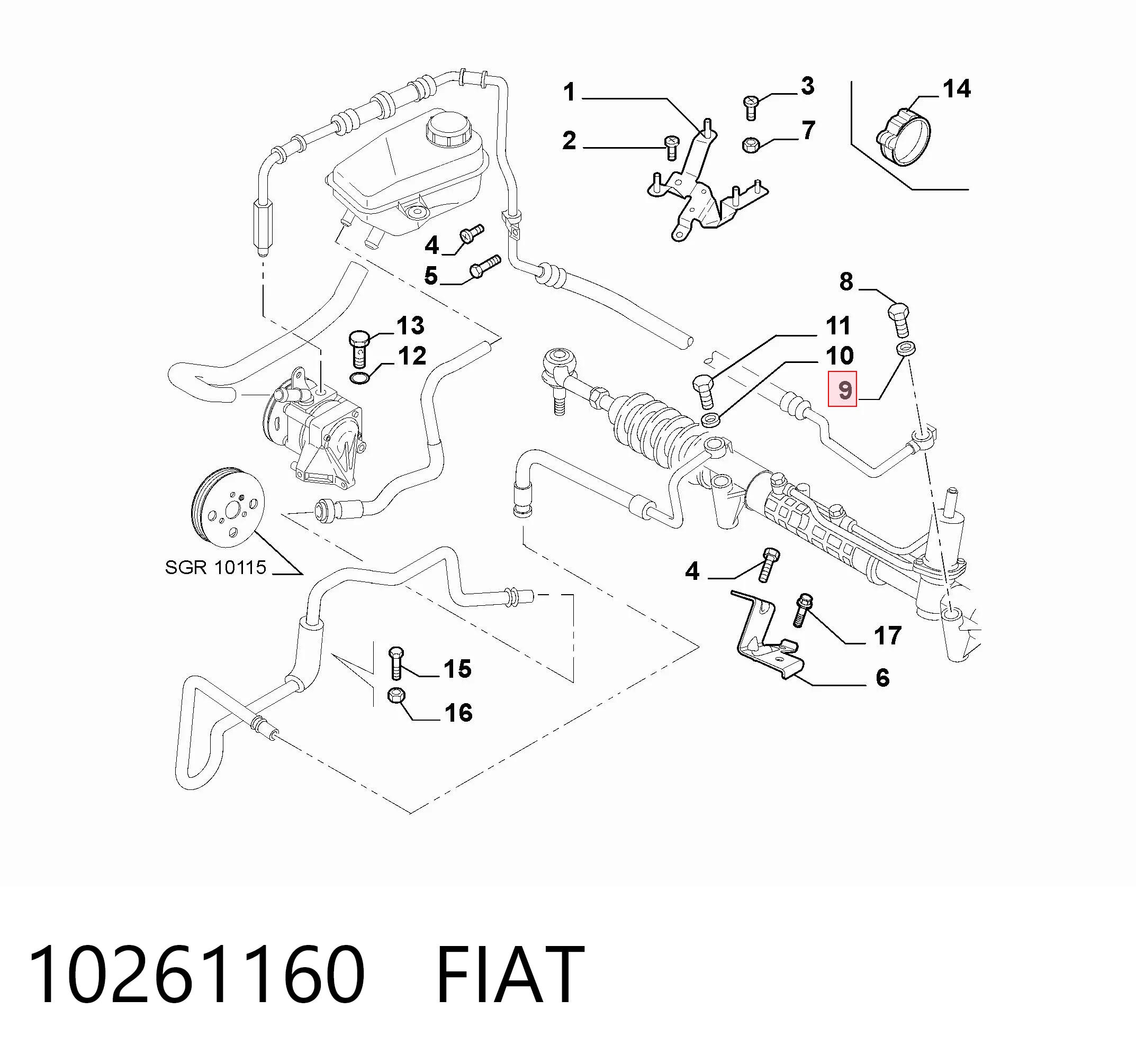 10261160 Fiat/Alfa/Lancia