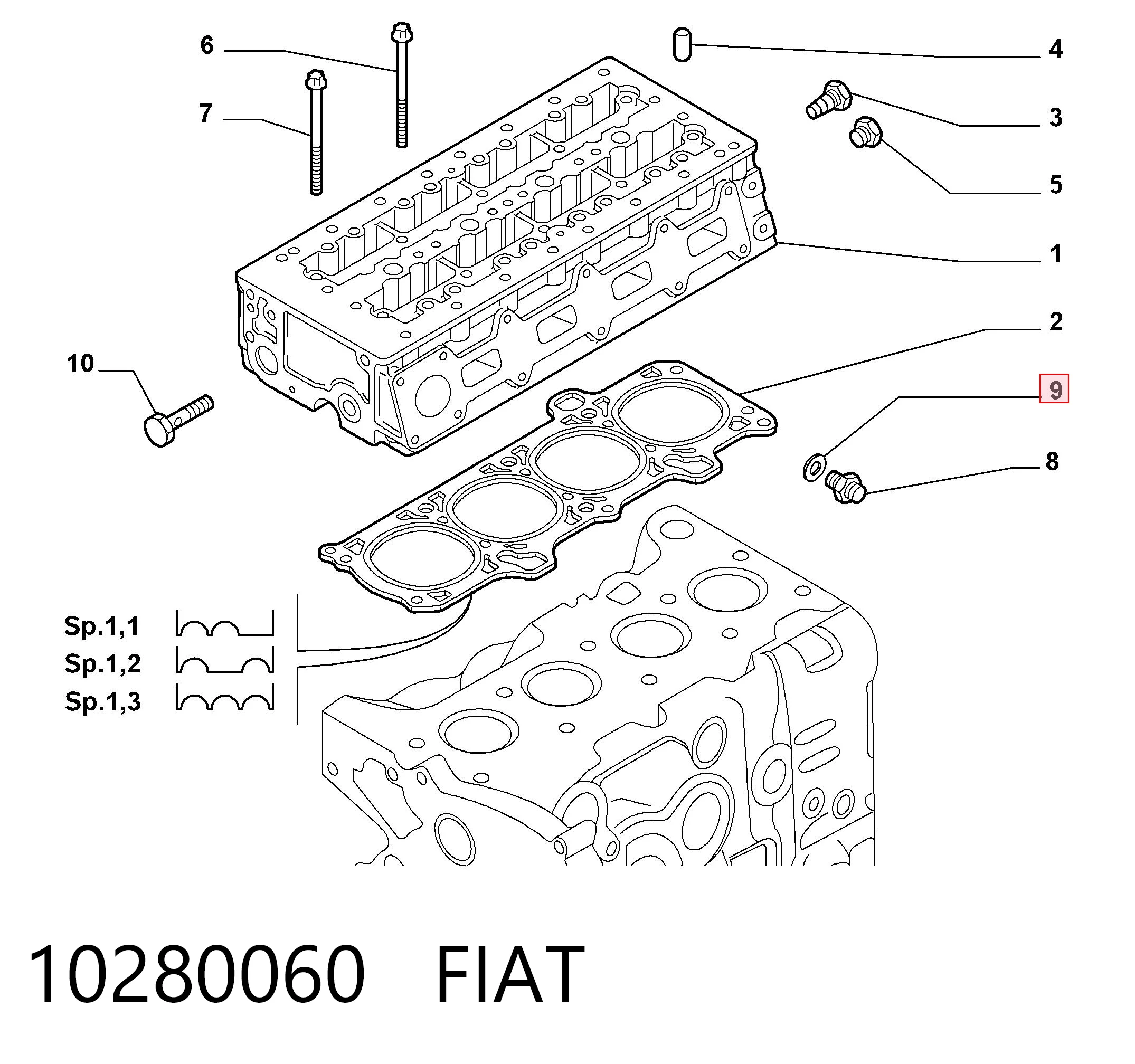 10280060 Fiat/Alfa/Lancia
