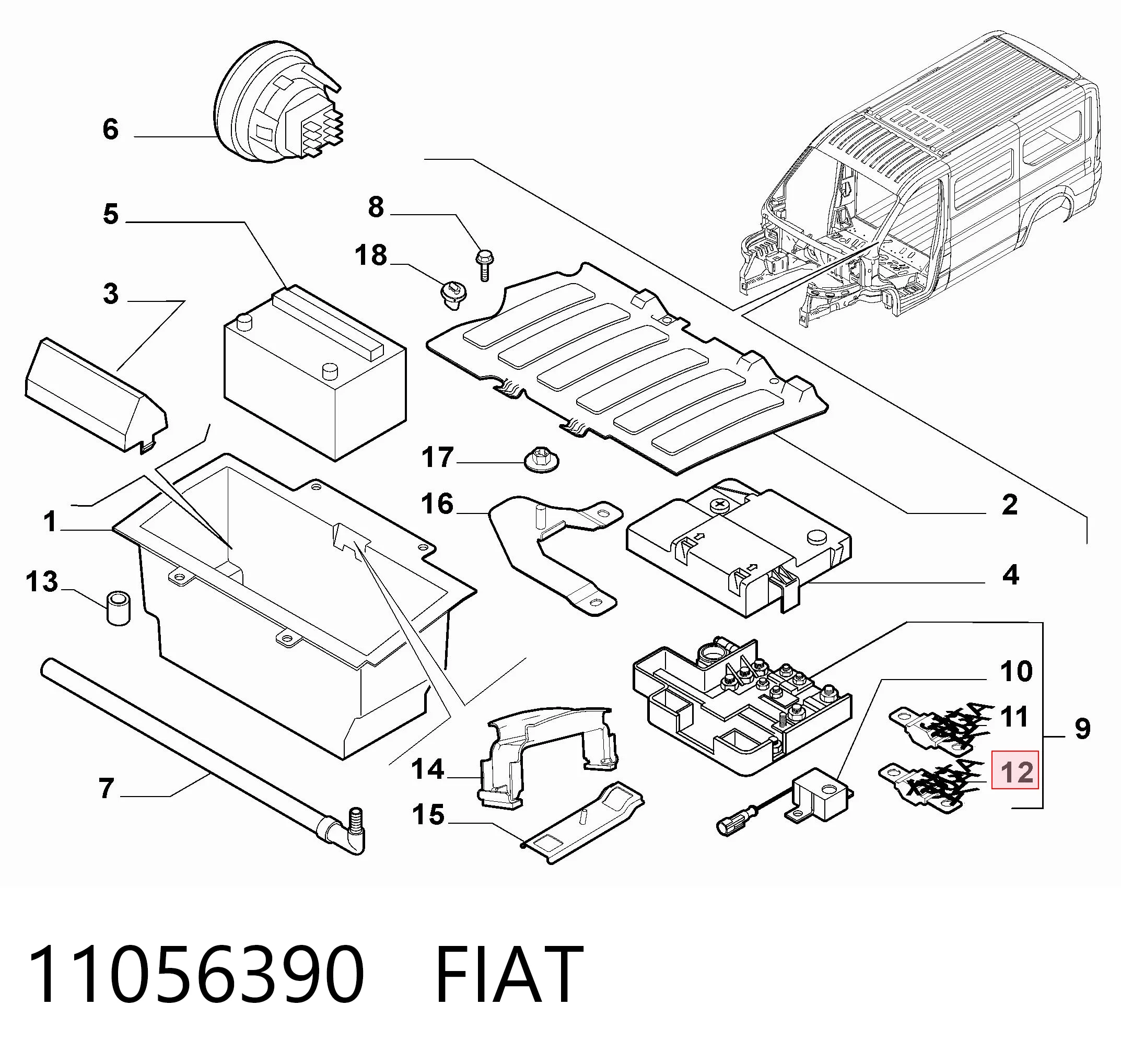 11056390 Fiat/Alfa/Lancia