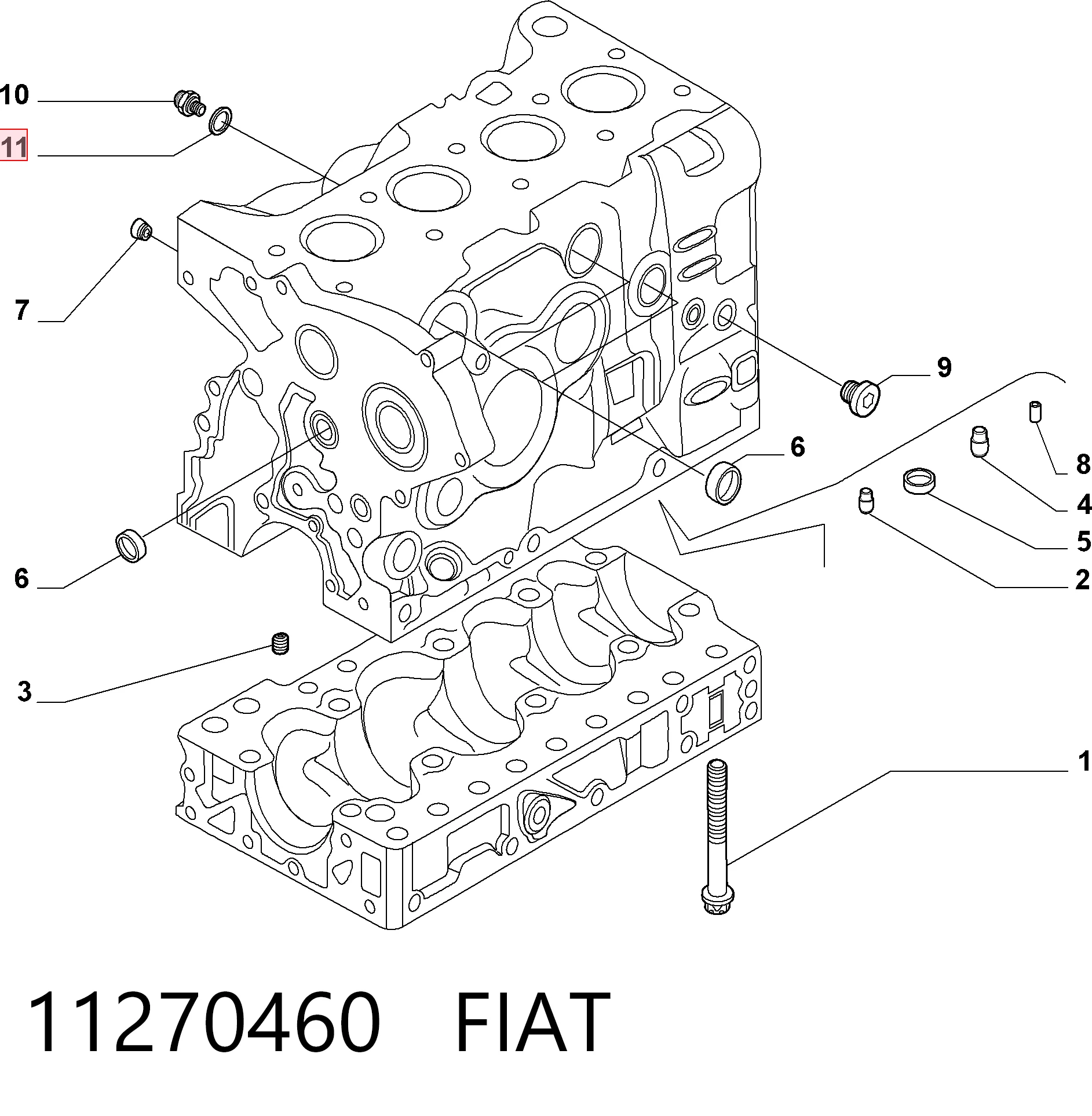 11270460 Fiat/Alfa/Lancia