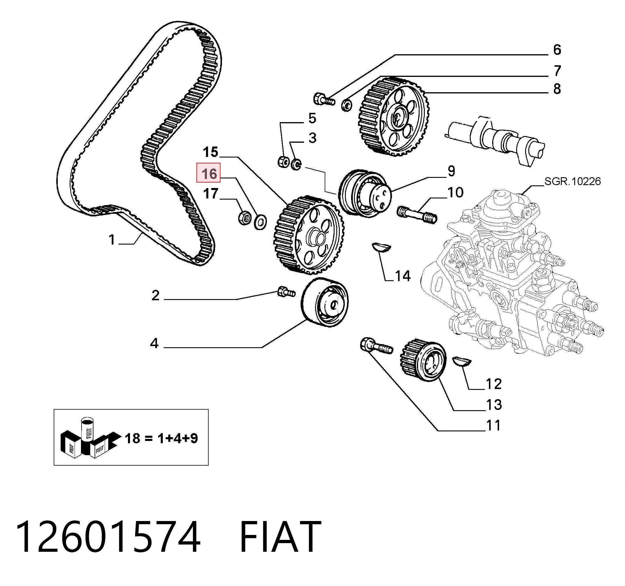 12601574 Fiat/Alfa/Lancia