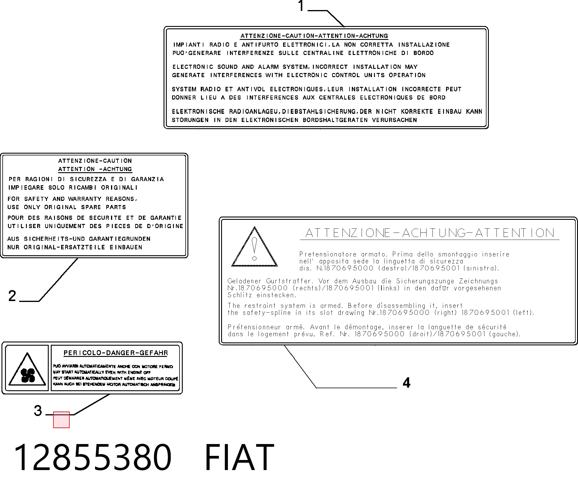 12855380 Fiat/Alfa/Lancia