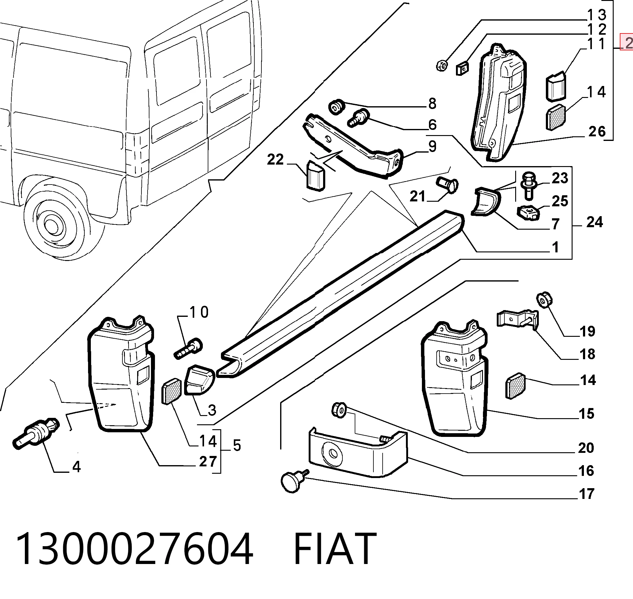 1300027604 Fiat/Alfa/Lancia