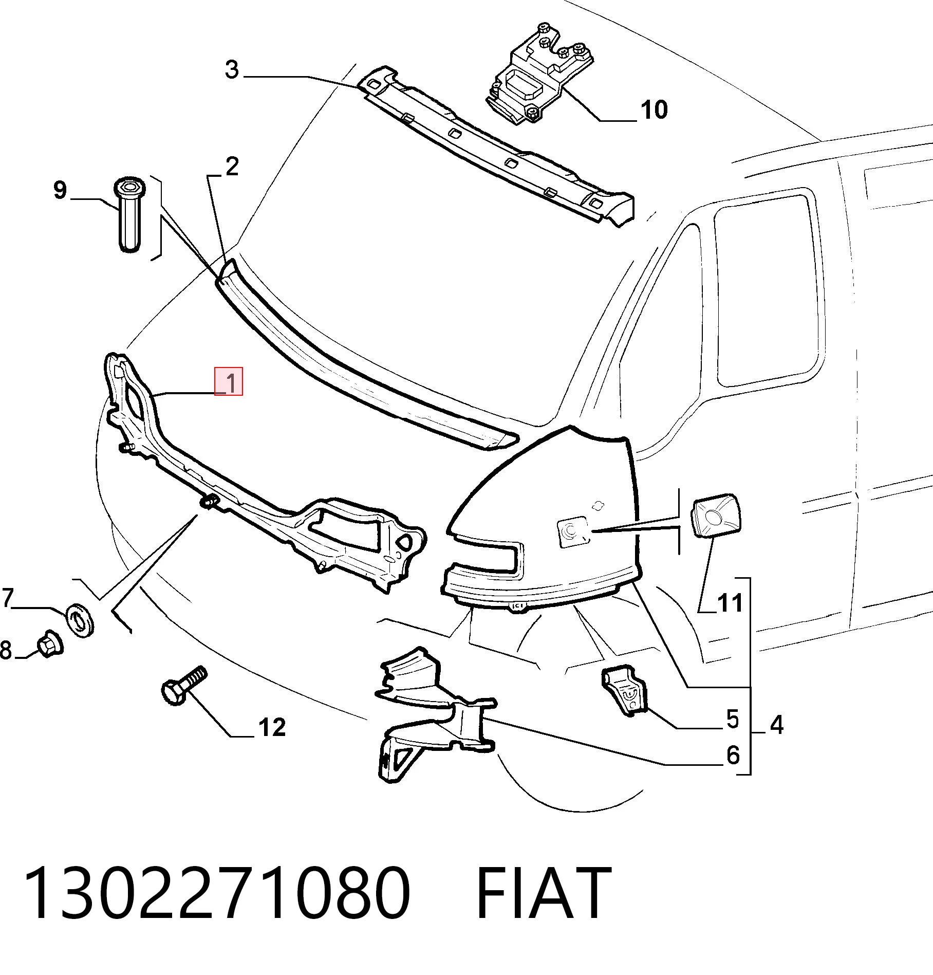 Panel de soporte del radiador y montaje de faros Fiat Ducato II furgoneta (230L) (1994 - 2002) precio, desde 94,38 EUR