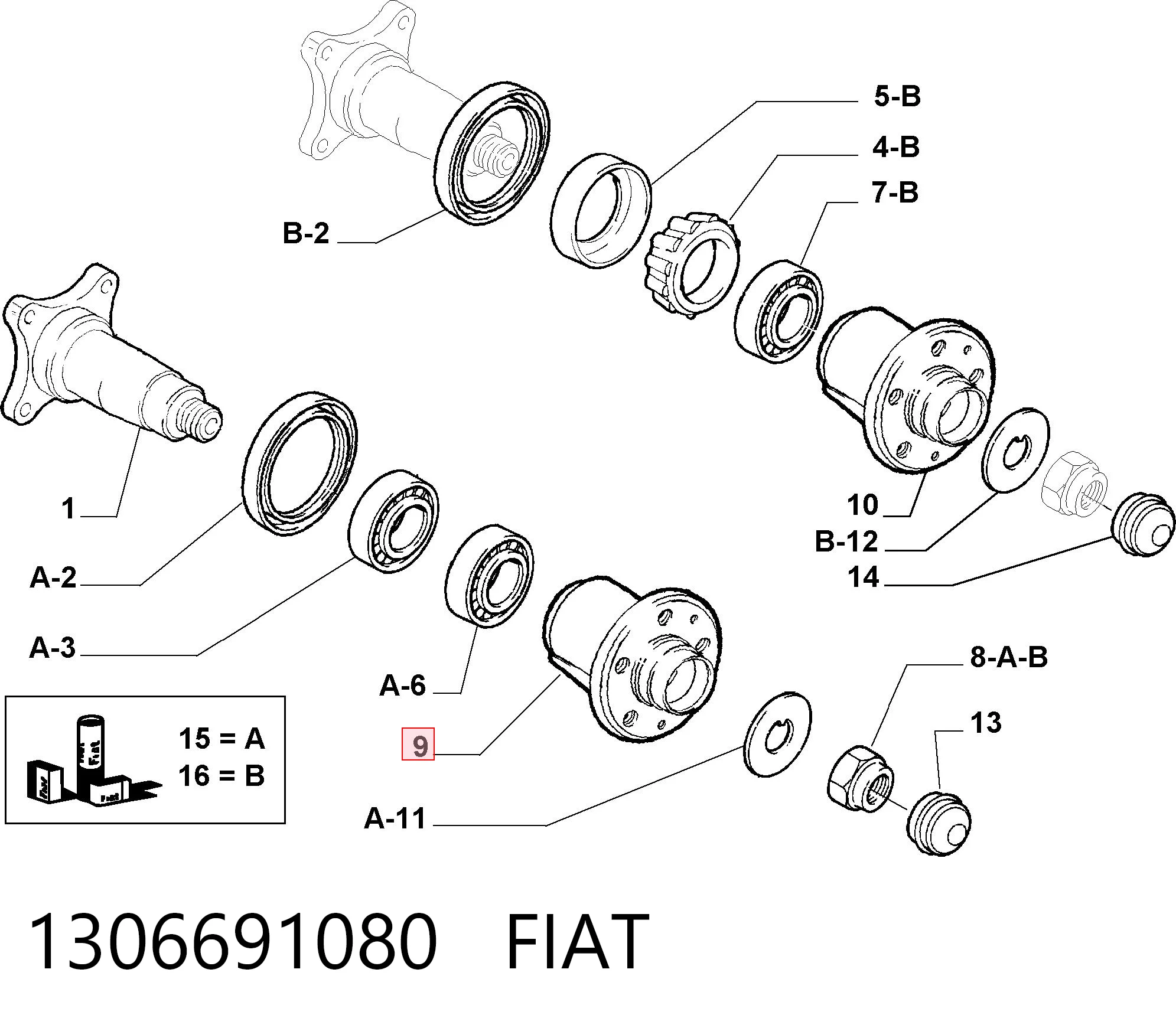 1306691080 Fiat/Alfa/Lancia