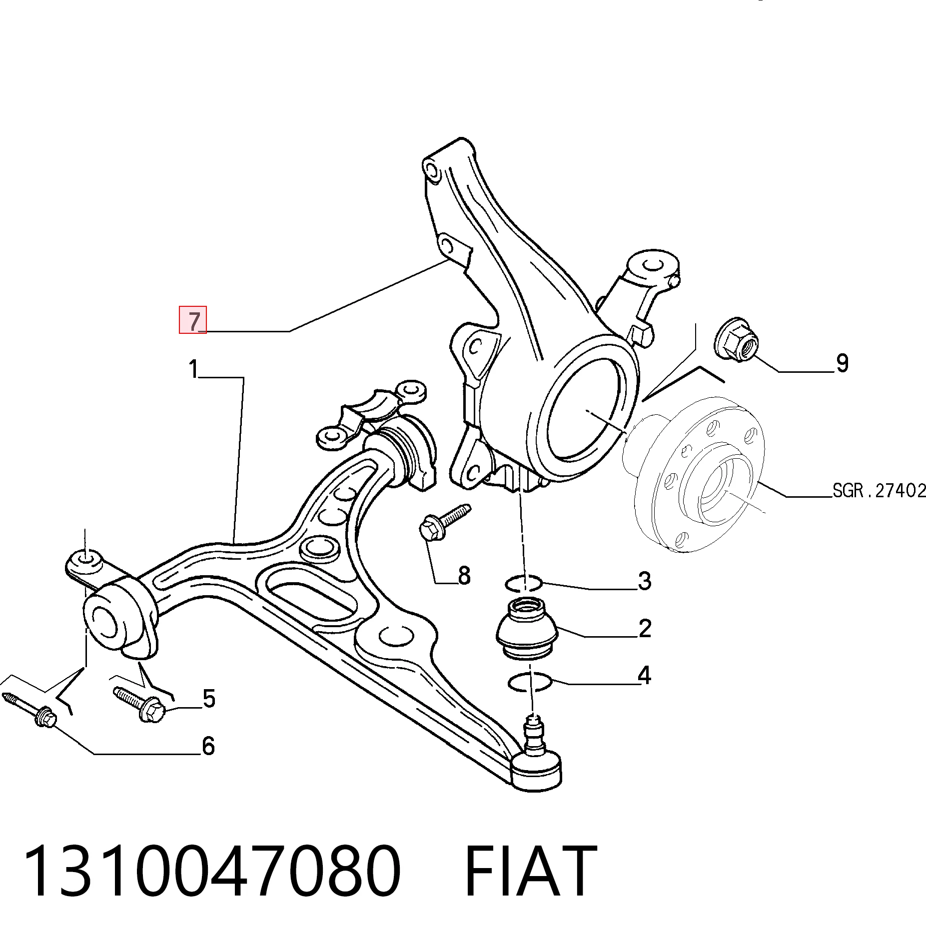 1310047080 Fiat/Alfa/Lancia