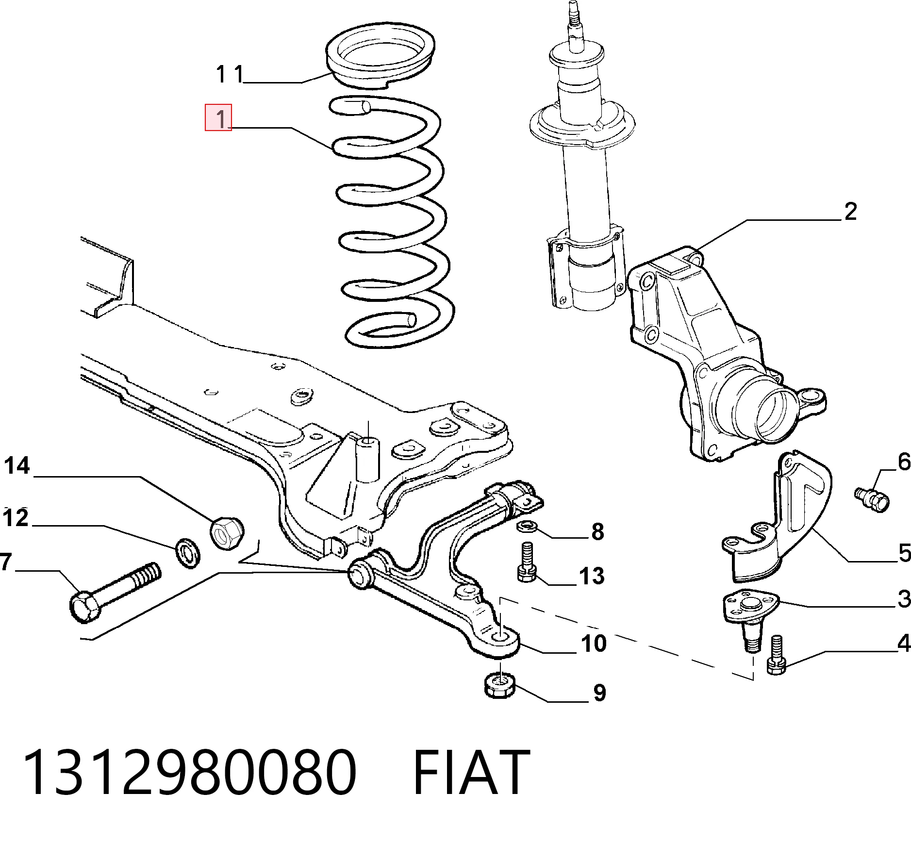 1312980080 Fiat/Alfa/Lancia