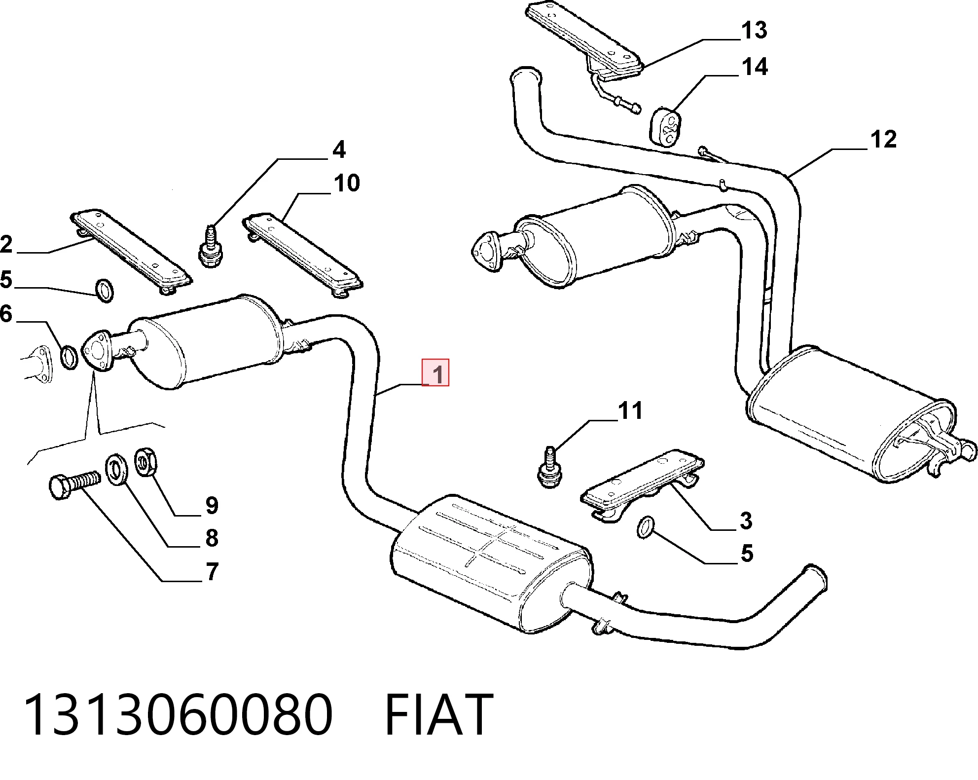 1313060080 Fiat/Alfa/Lancia
