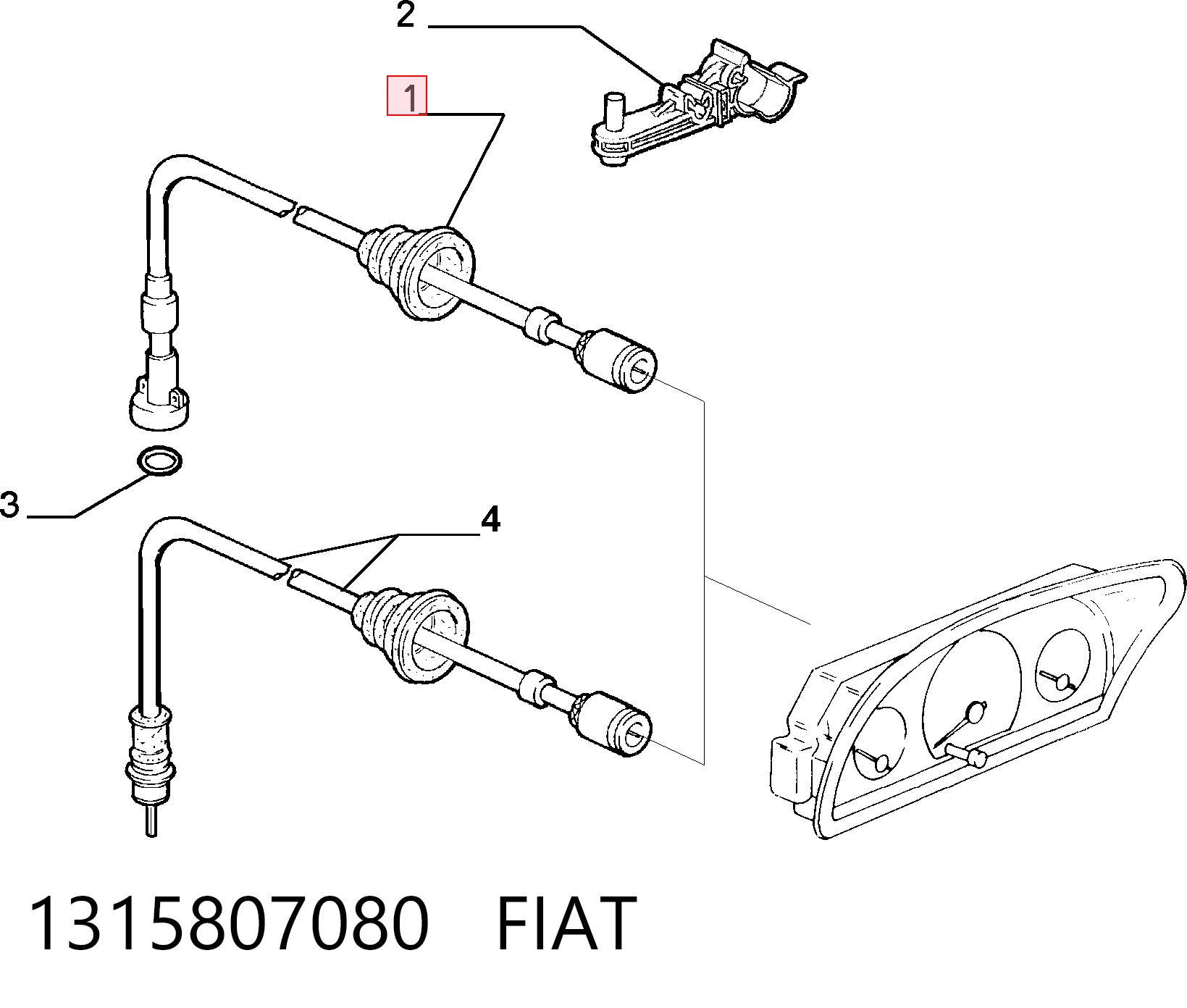 Comprar Cable velocímetro Fiat Ducato I 290