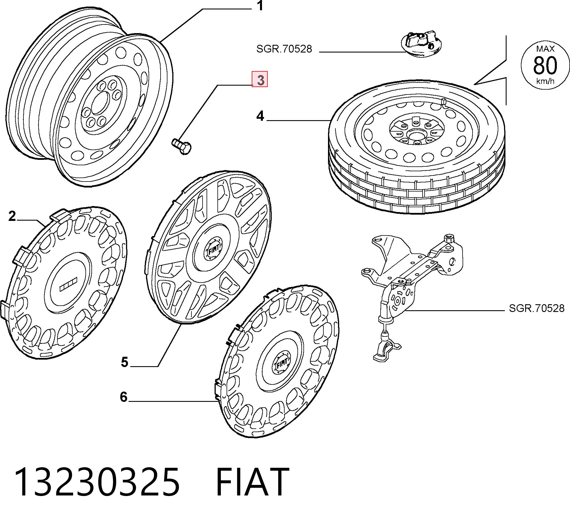 Tornillos para llantas Alfa Romeo 156  (1997-2005)