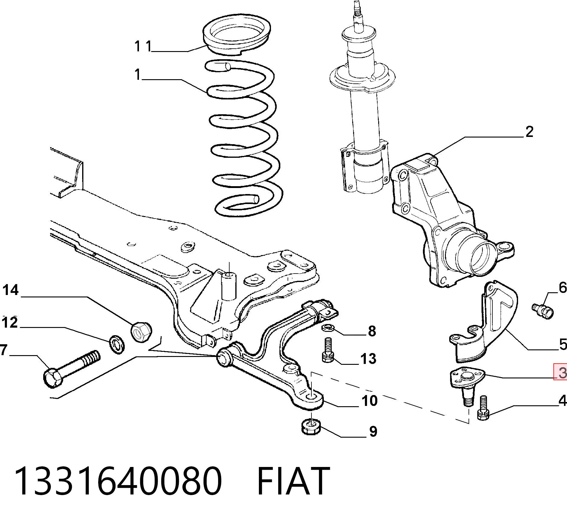 1331640080 Fiat/Alfa/Lancia
