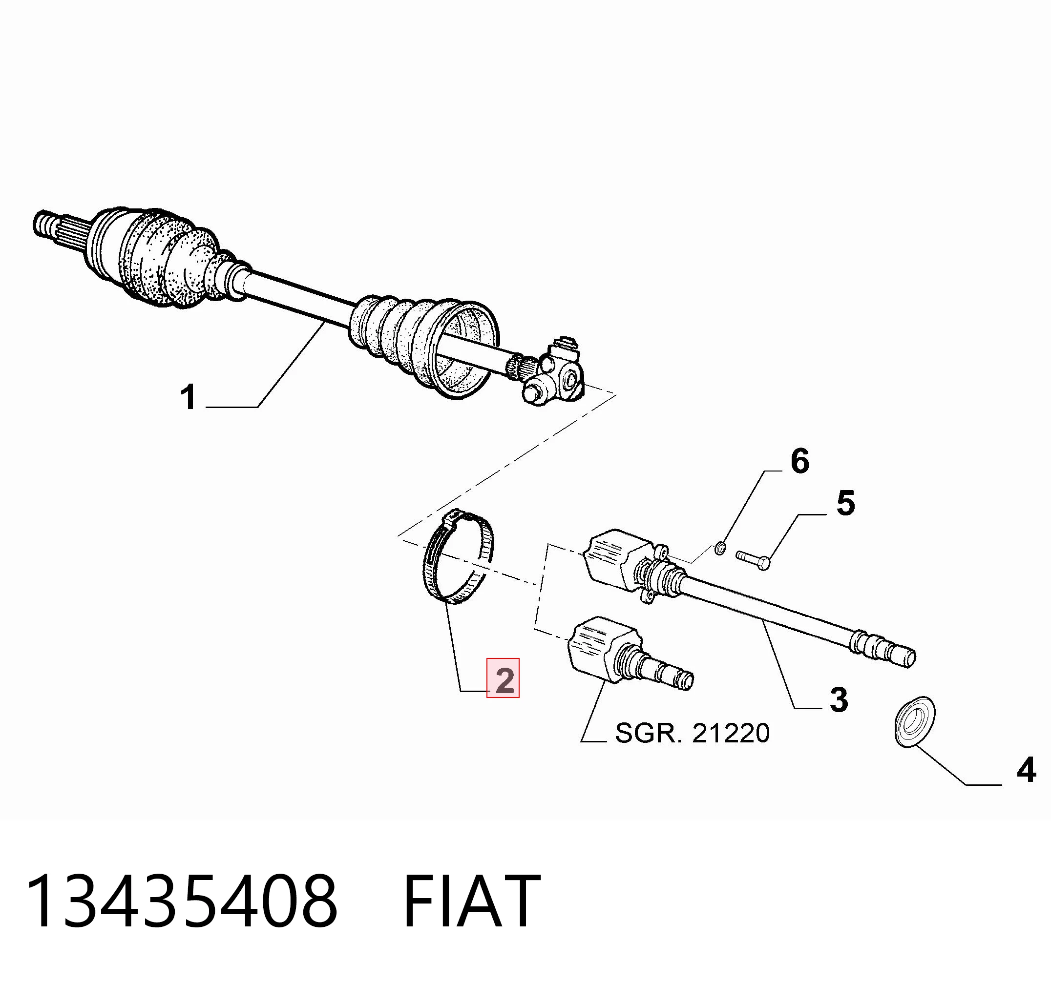 13435408 Fiat/Alfa/Lancia