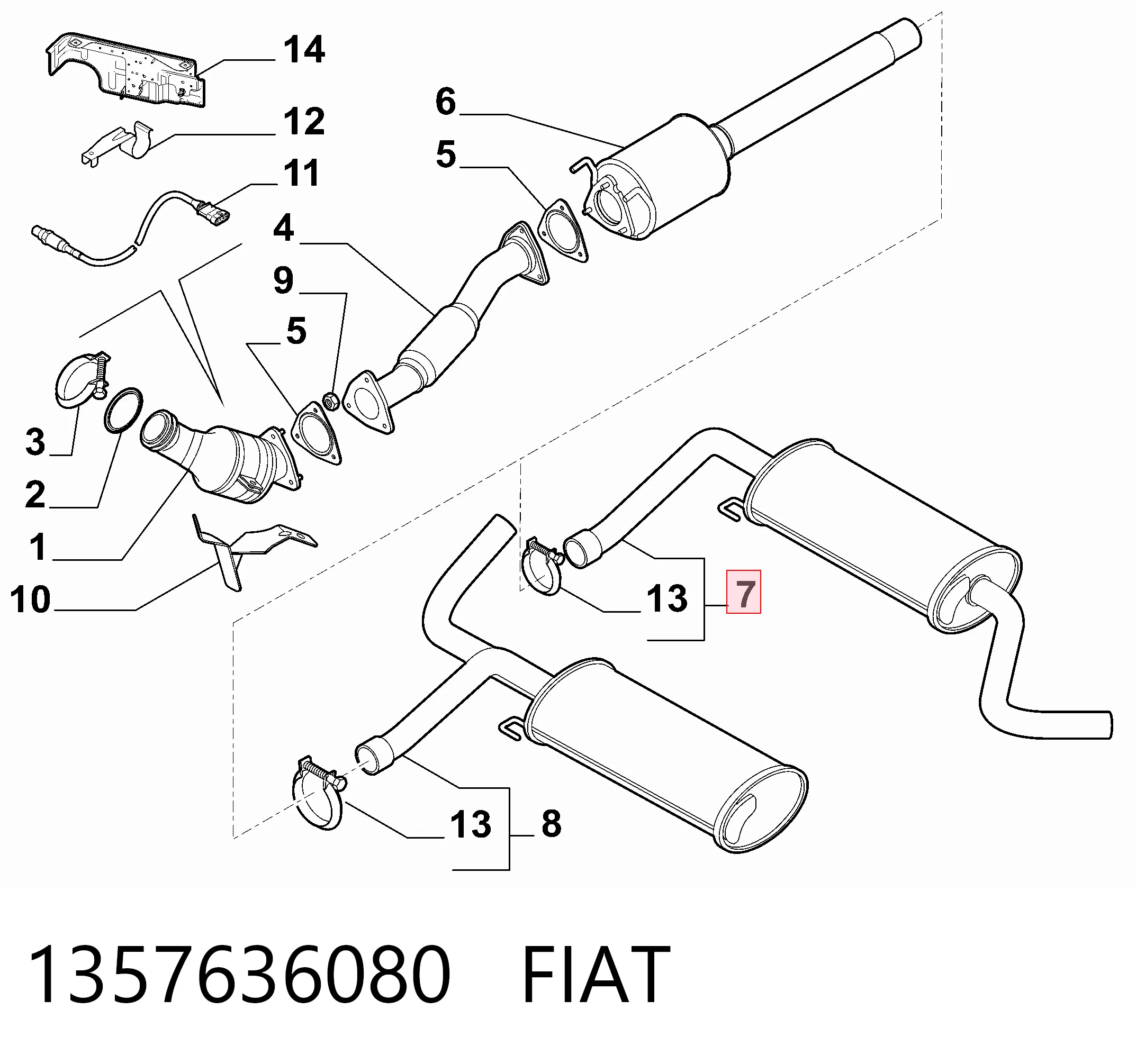1357636080 Fiat/Alfa/Lancia