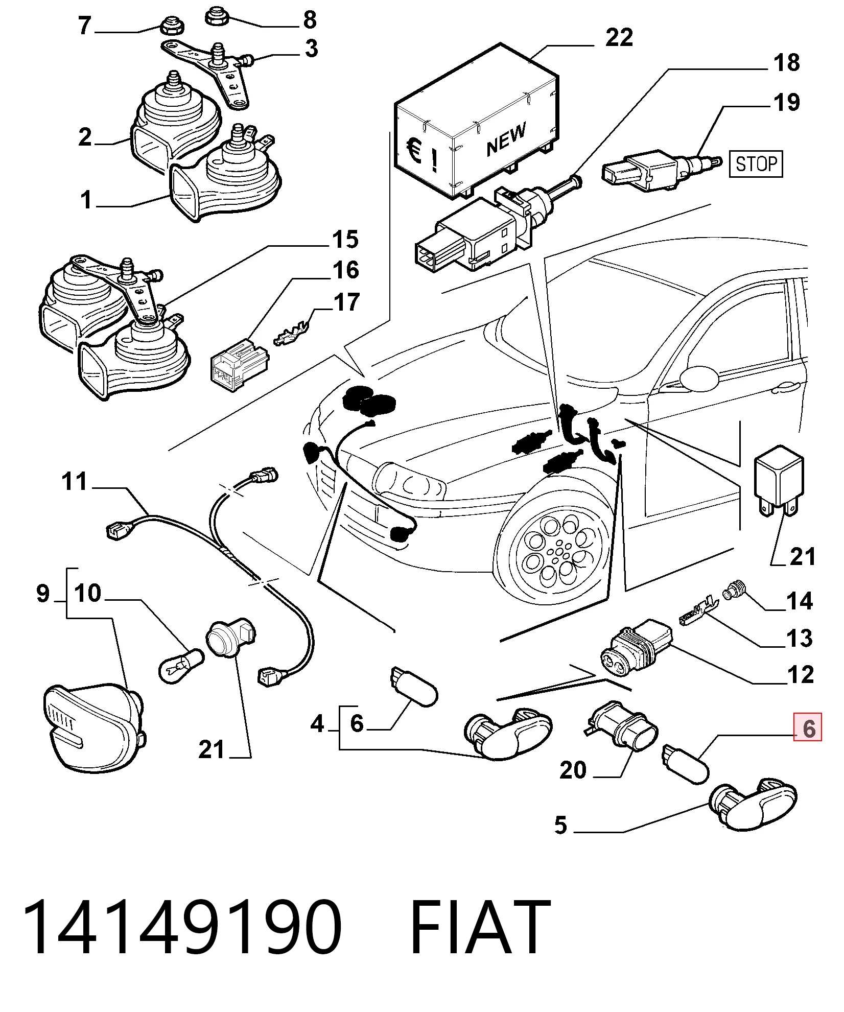 14149190 Fiat/Alfa/Lancia